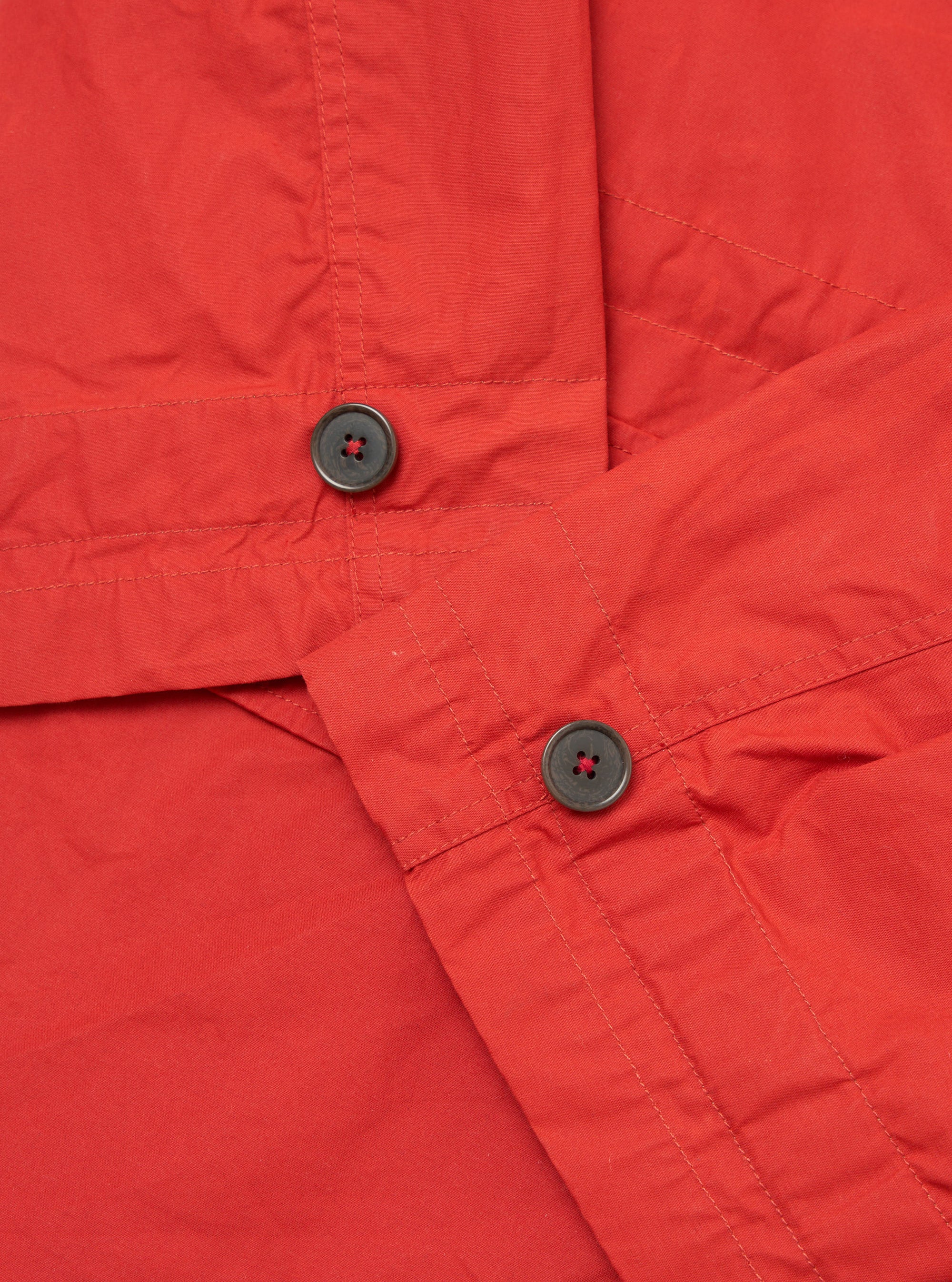 Orange British Wax Cotton Boston Parka
