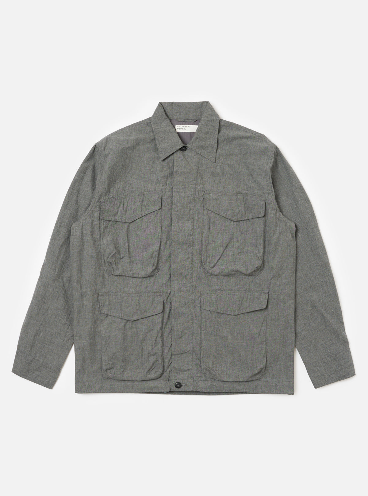 Charcoal Organic Chambray Parachute Field Jacket