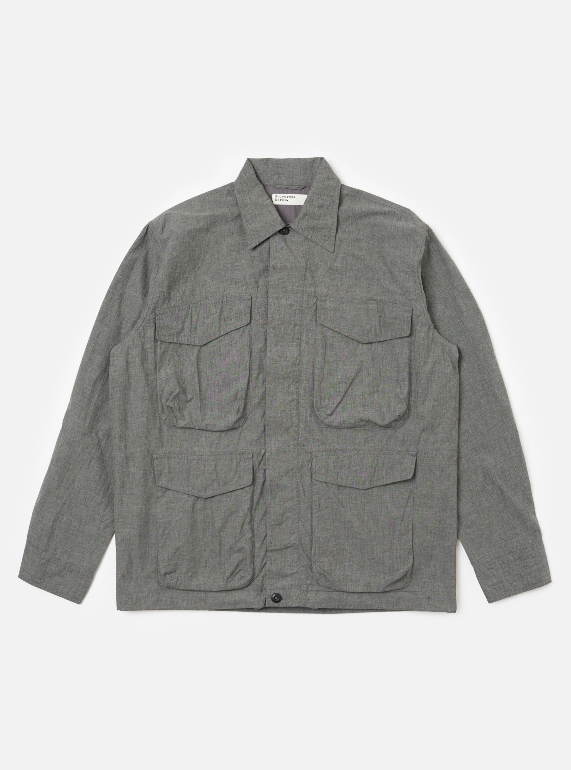 Charcoal Organic Chambray Parachute Field Jacket