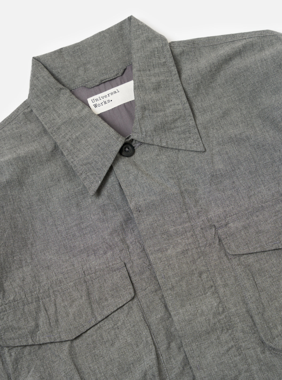 Charcoal Organic Chambray Parachute Field Jacket