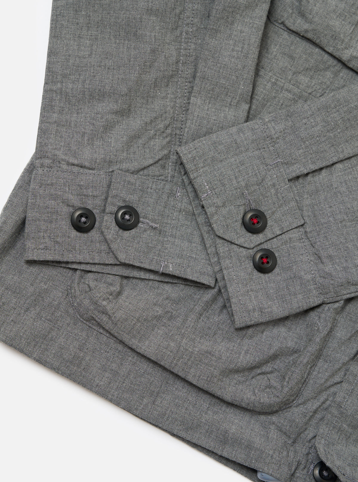 Charcoal Organic Chambray Parachute Field Jacket