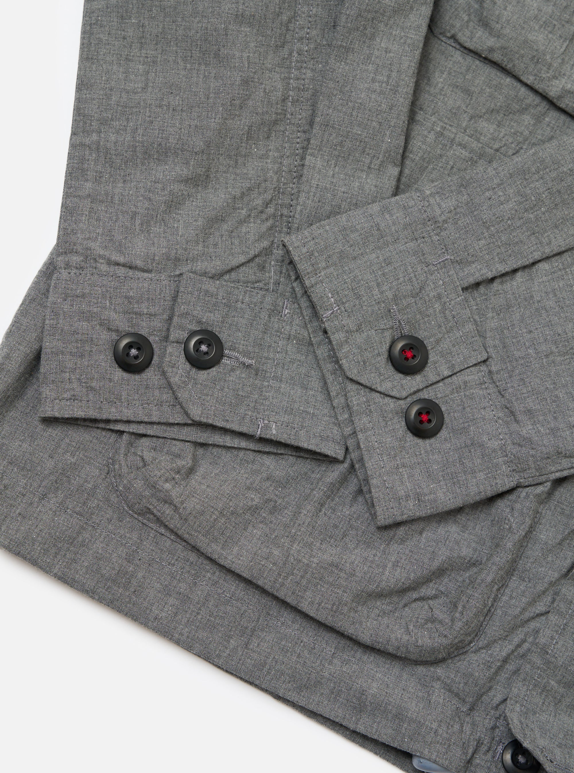 Charcoal Organic Chambray Parachute Field Jacket