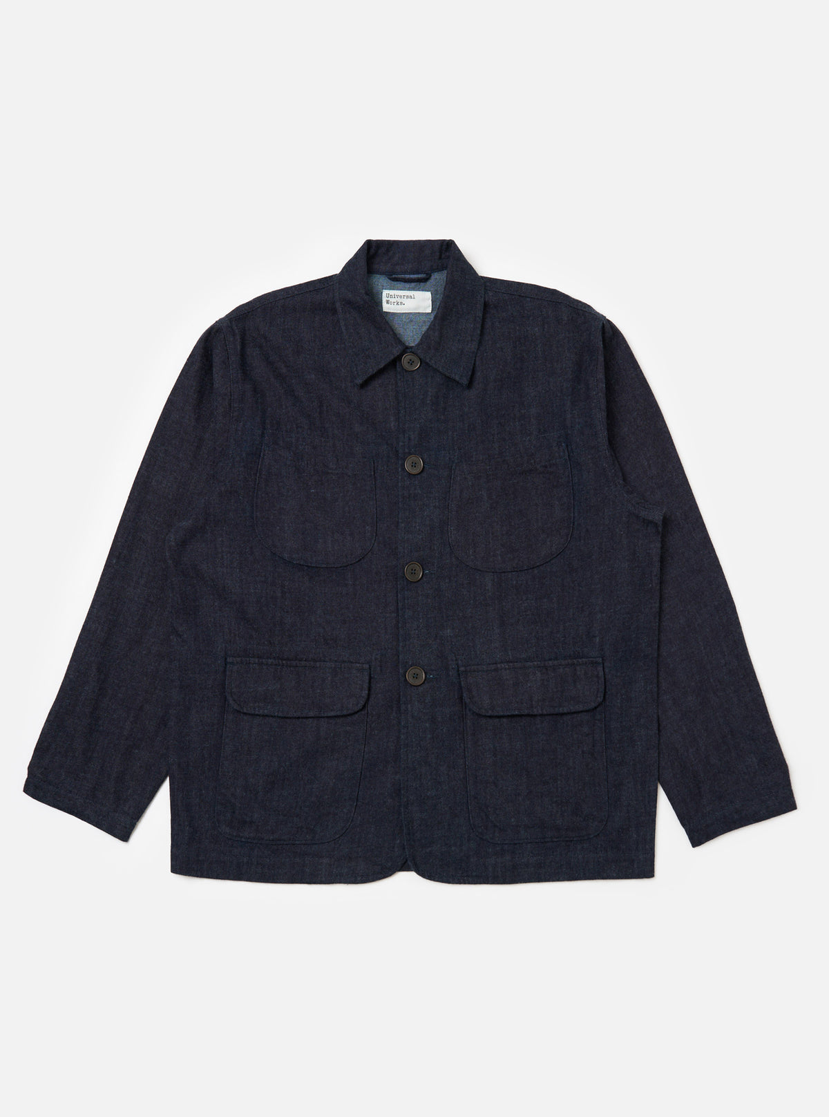 Indigo Brushed Denim Labour Jacket