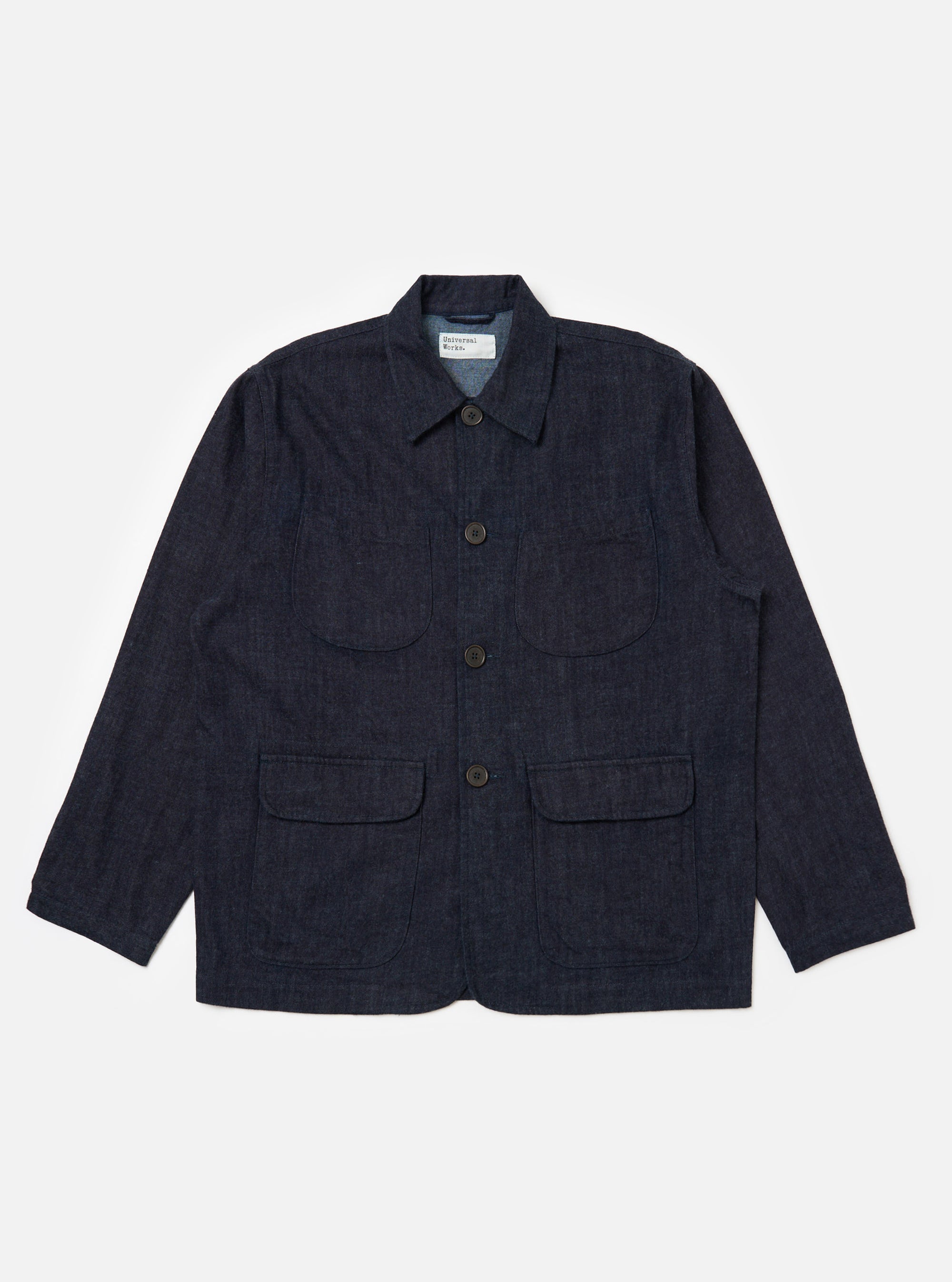 Indigo Brushed Denim Labour Jacket