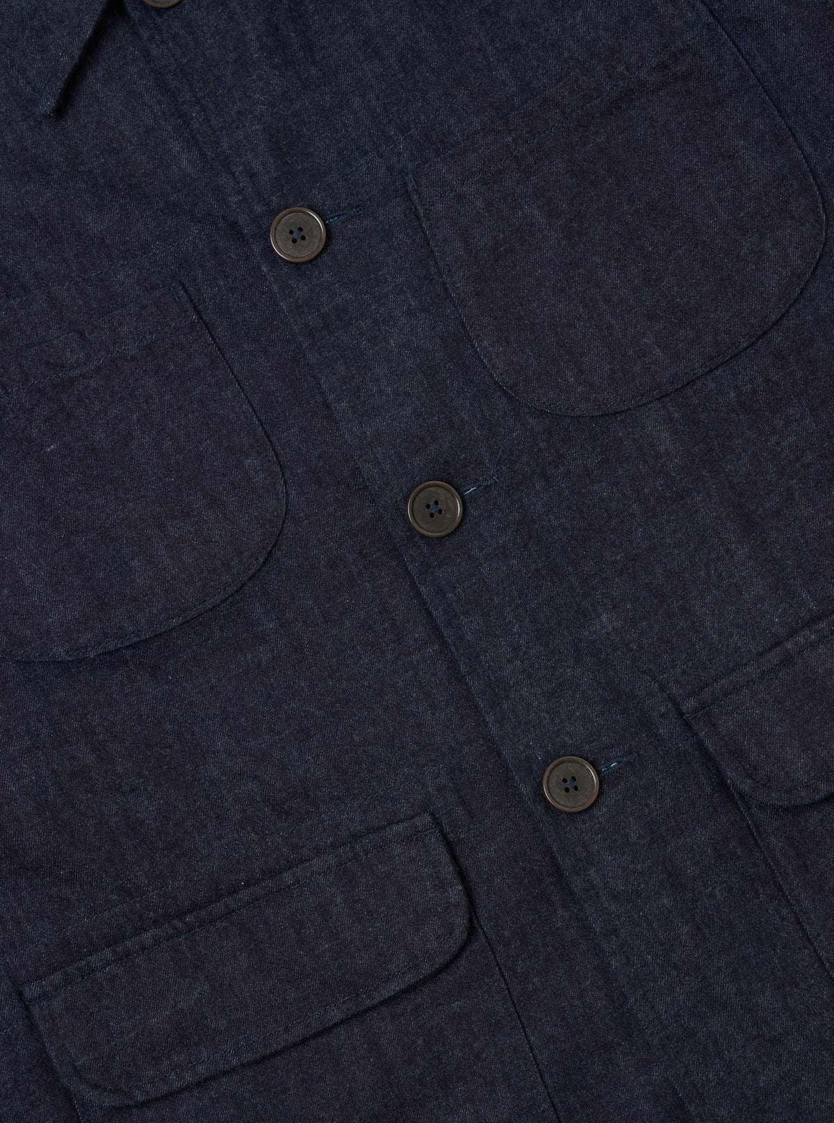 Indigo Brushed Denim Labour Jacket