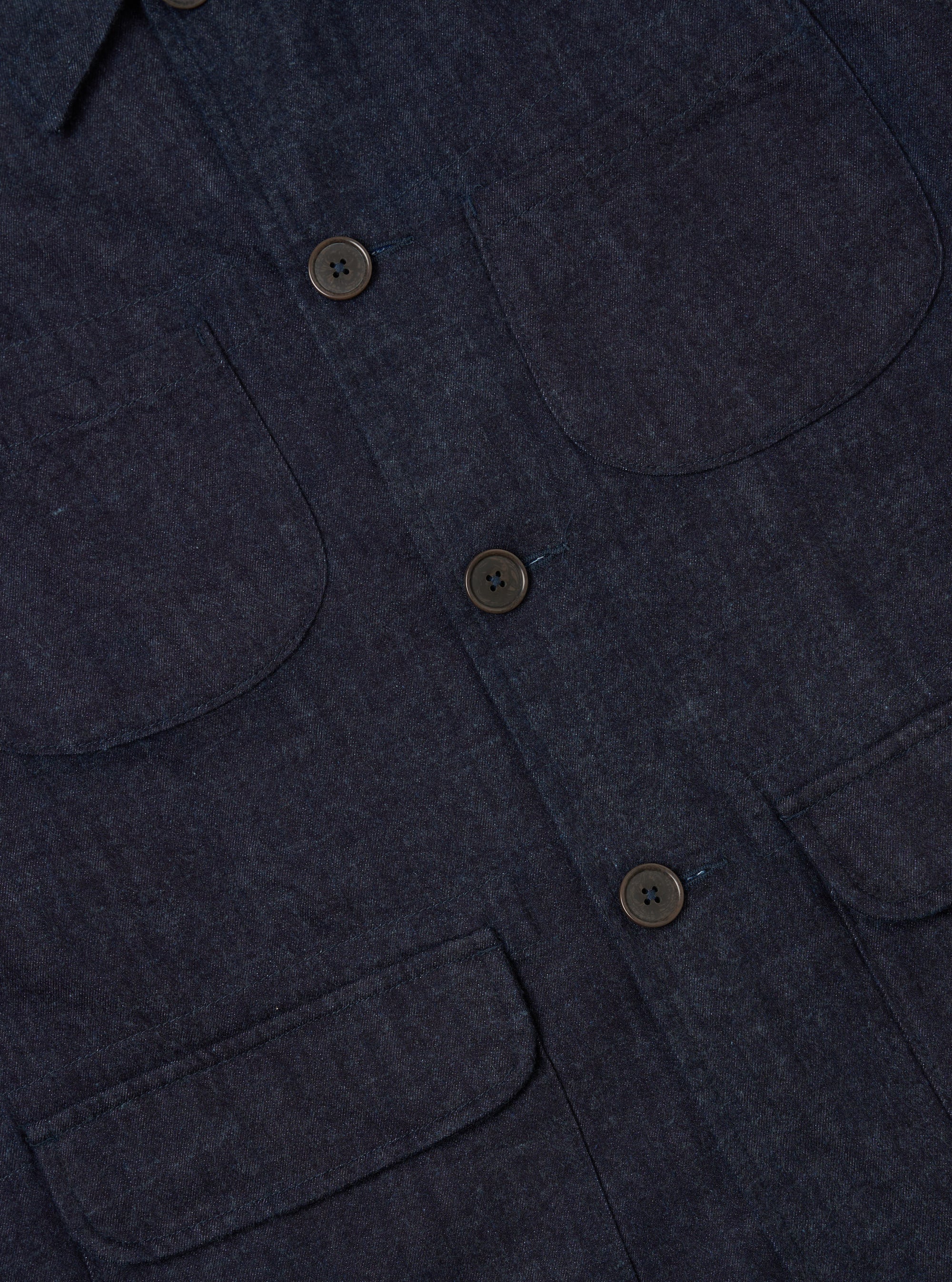 Indigo Brushed Denim Labour Jacket