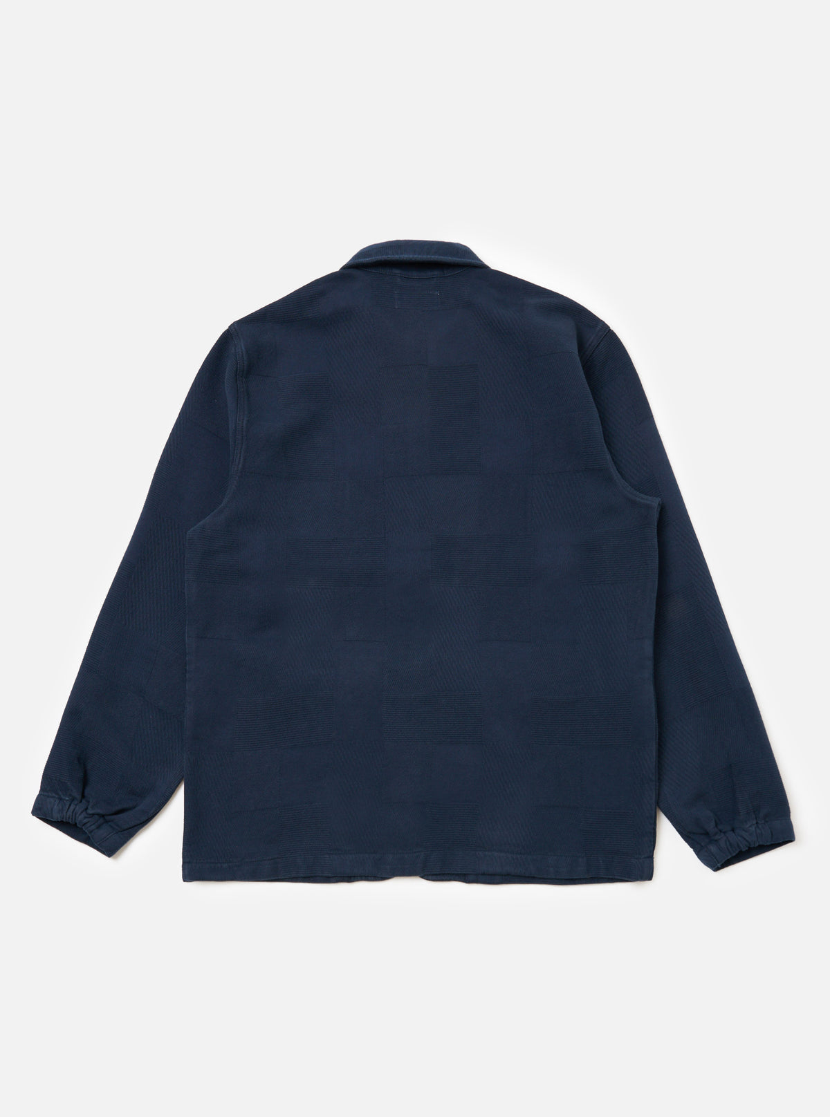 Dark Navy Patchwork Weave Cotton Labour Jacket