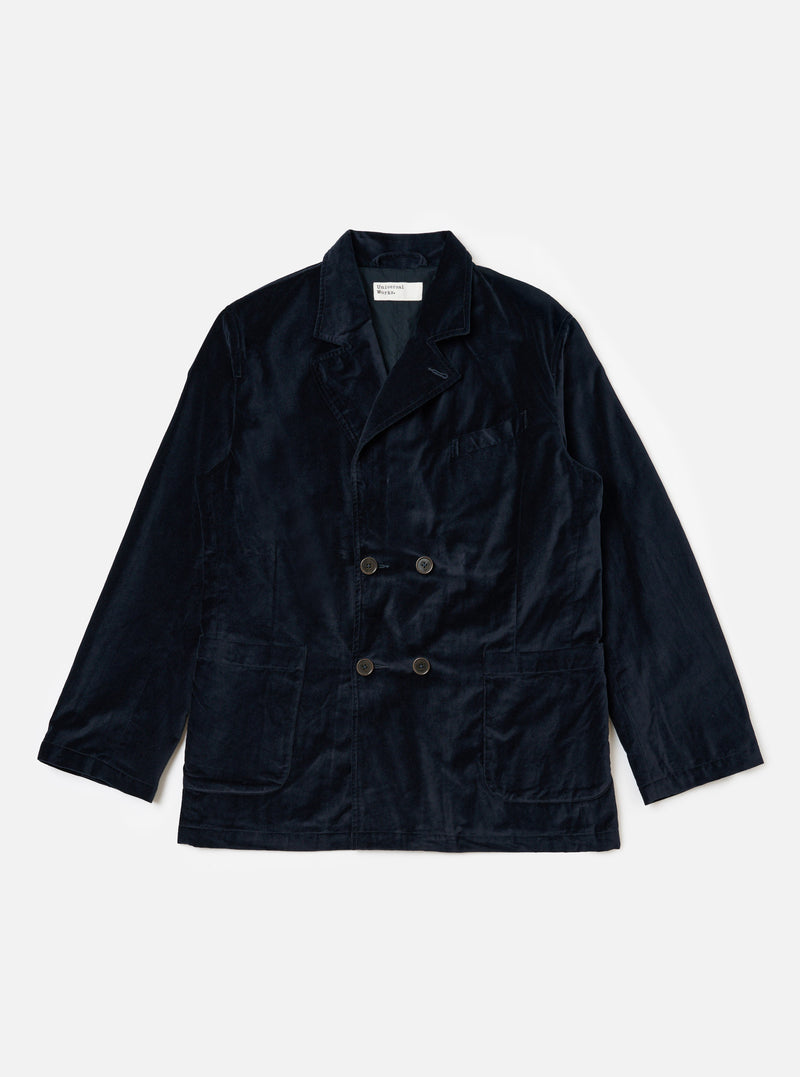 Navy Velveteen Manor Jacket