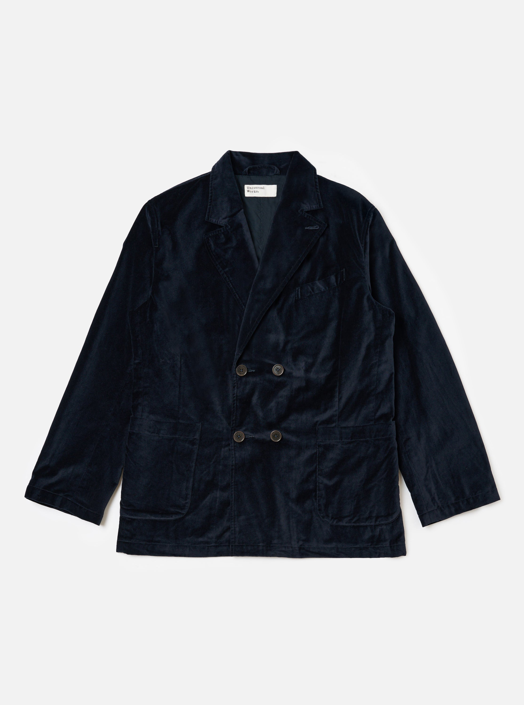 Men's Navy Velveteen Manor Suit Jacket – Universal Works