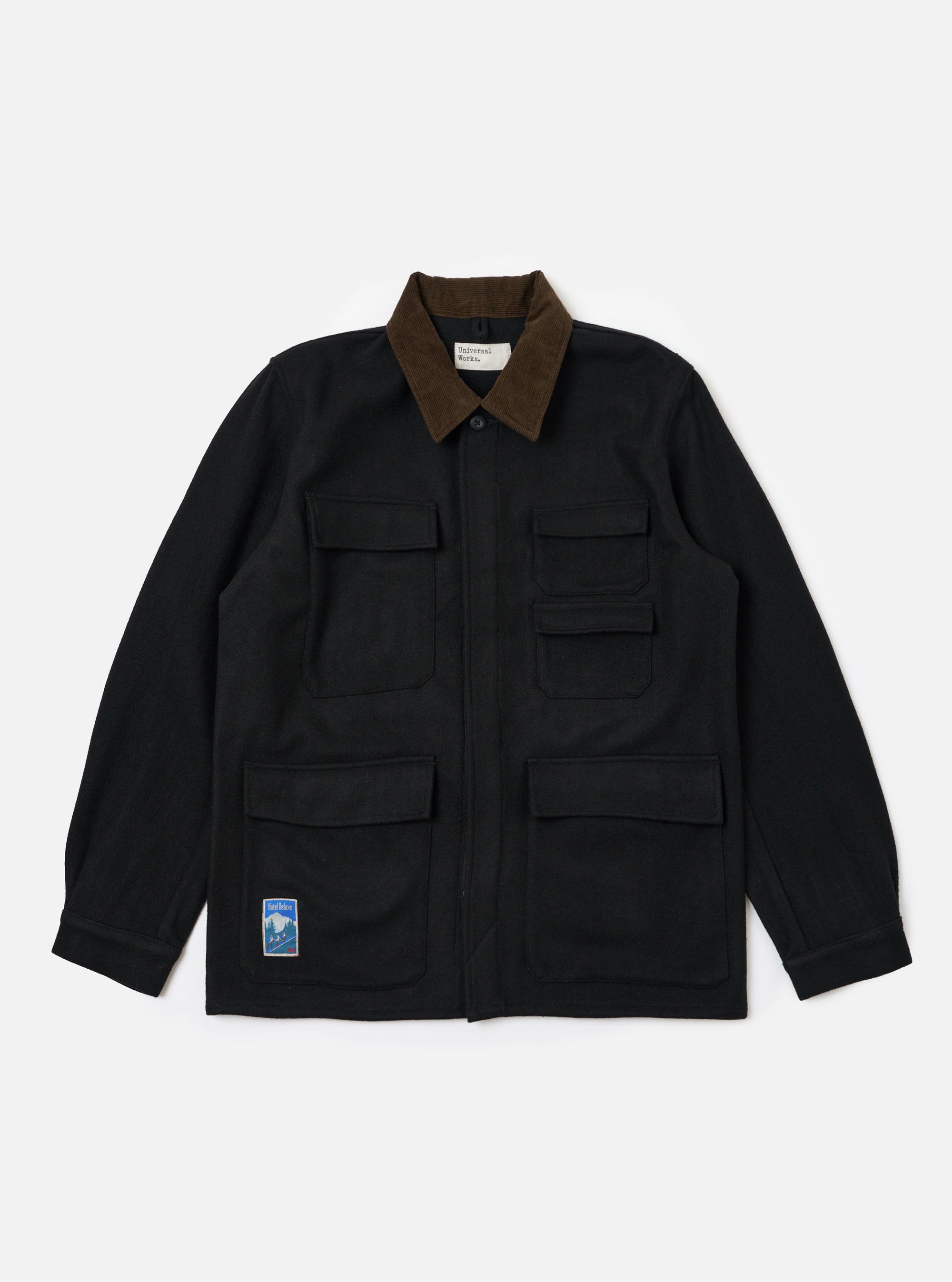 Black Mowbray Military Fatigue Jacket