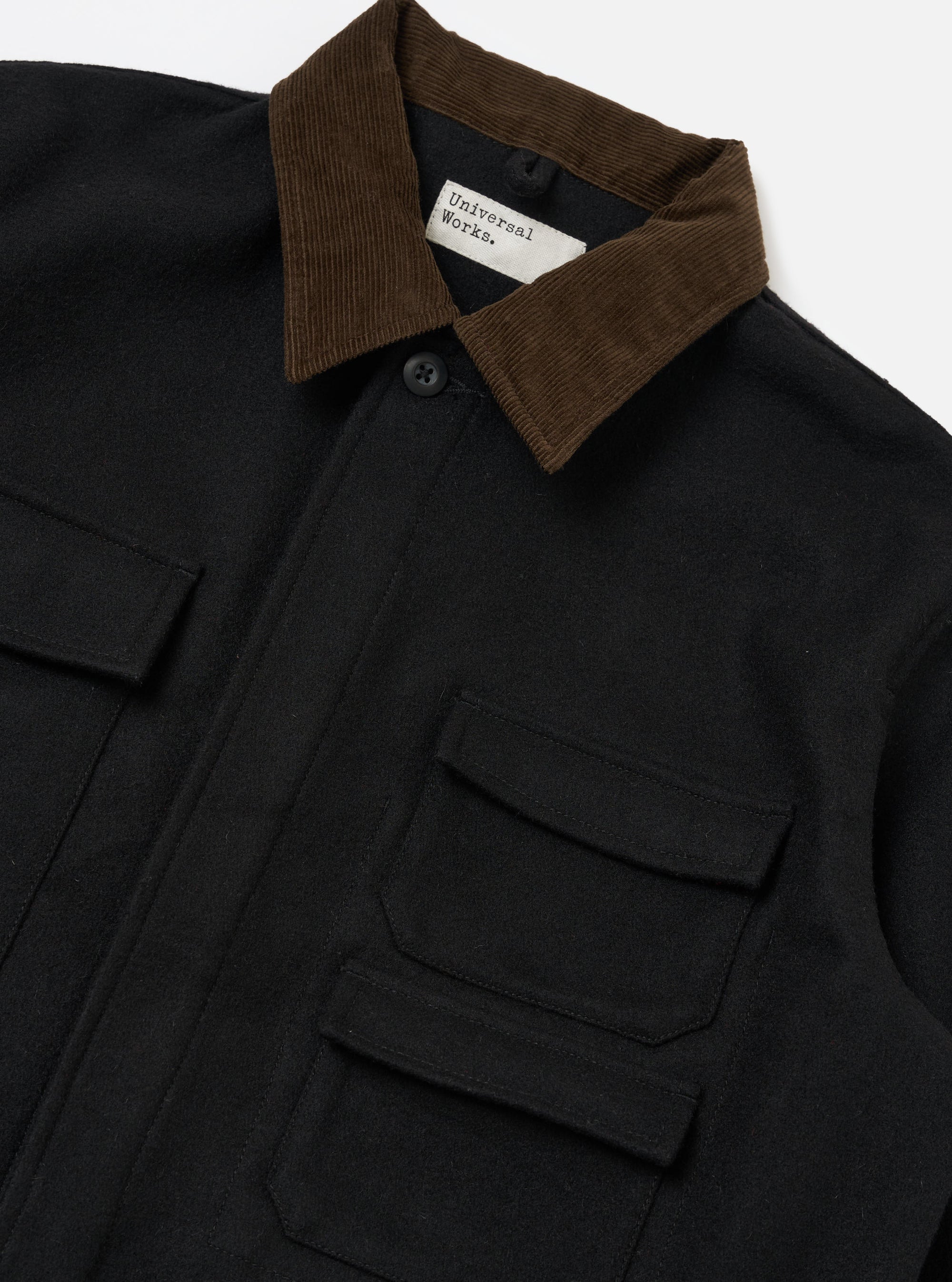 Black Mowbray Military Fatigue Jacket