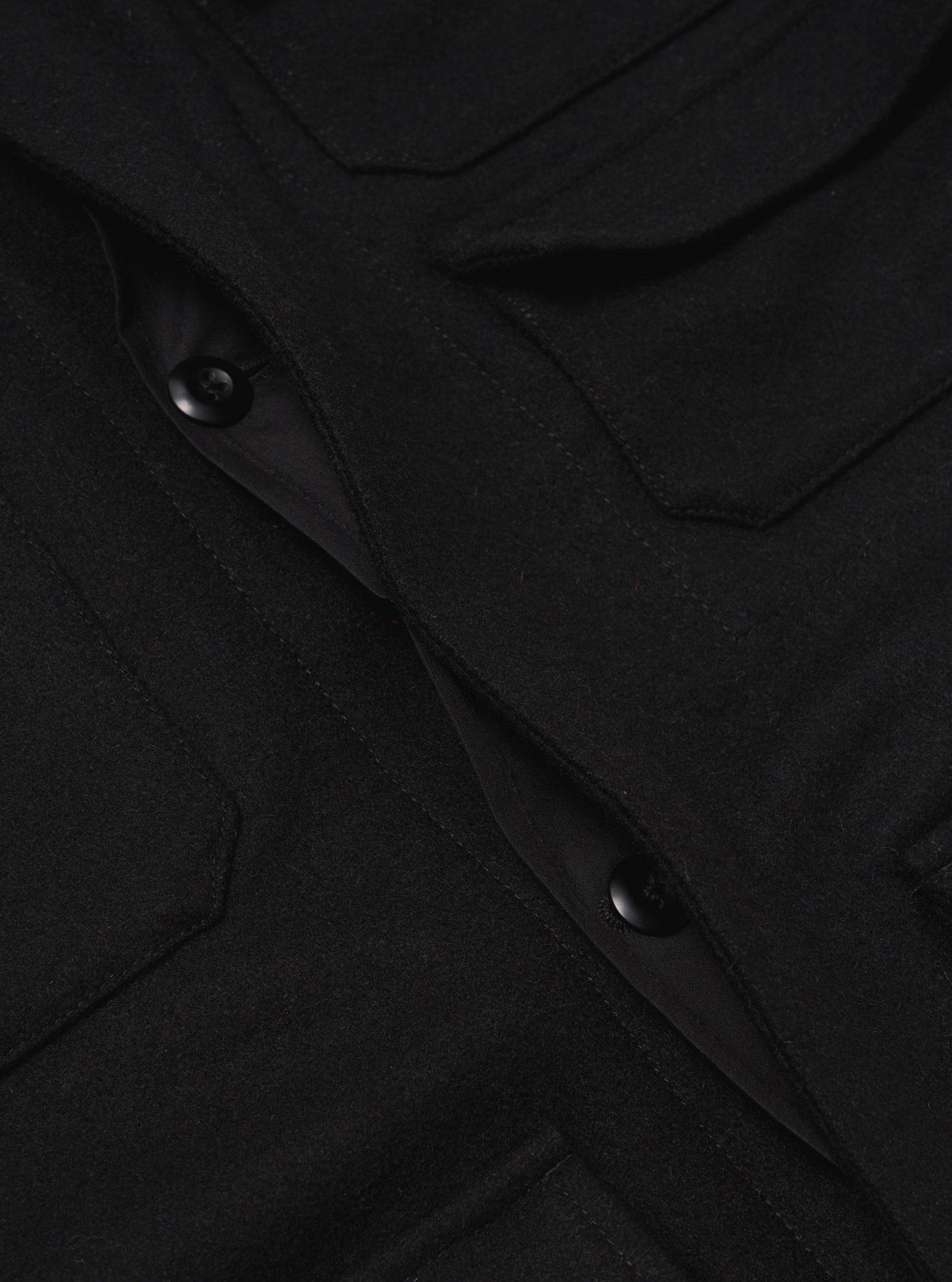 Black Mowbray Military Fatigue Jacket
