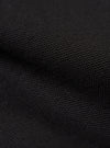 Close-up of the Black Organic Canvas Two Button Jacket fabric. The dark canvas shows a detailed weave pattern.