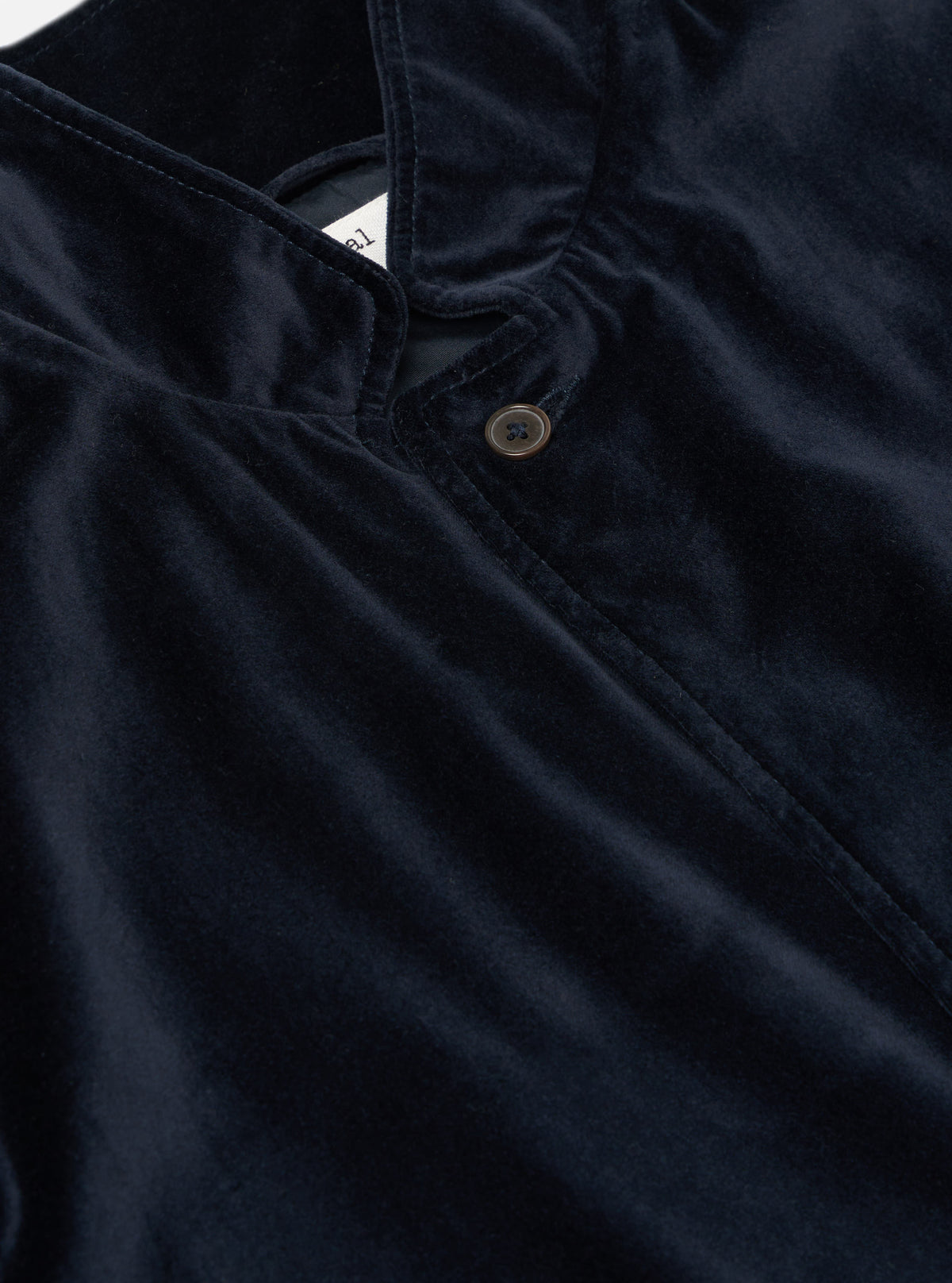 Navy Velveteen Two Button Jacket