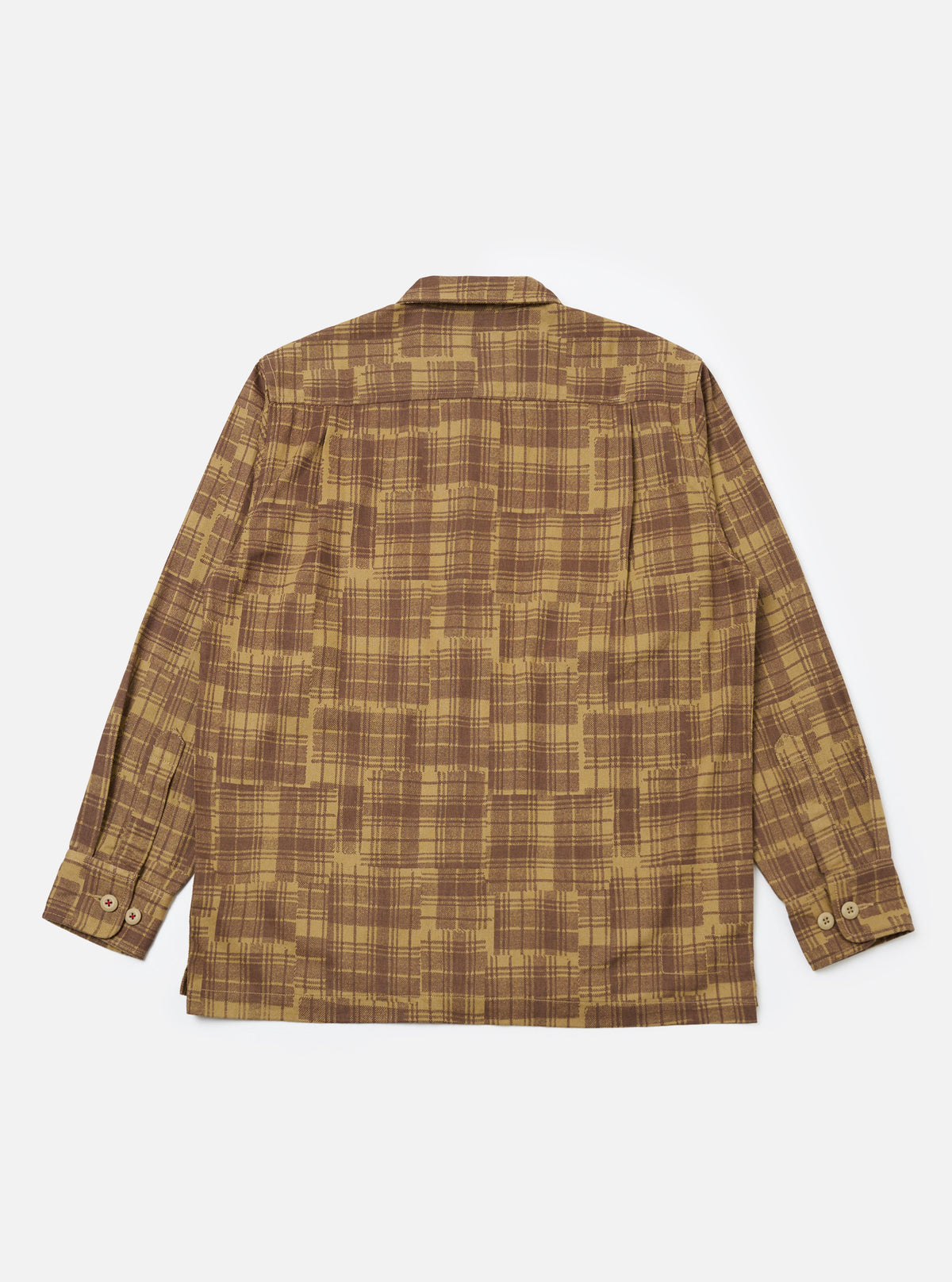 Khaki Patch Check Twill Fatigue Shirt
