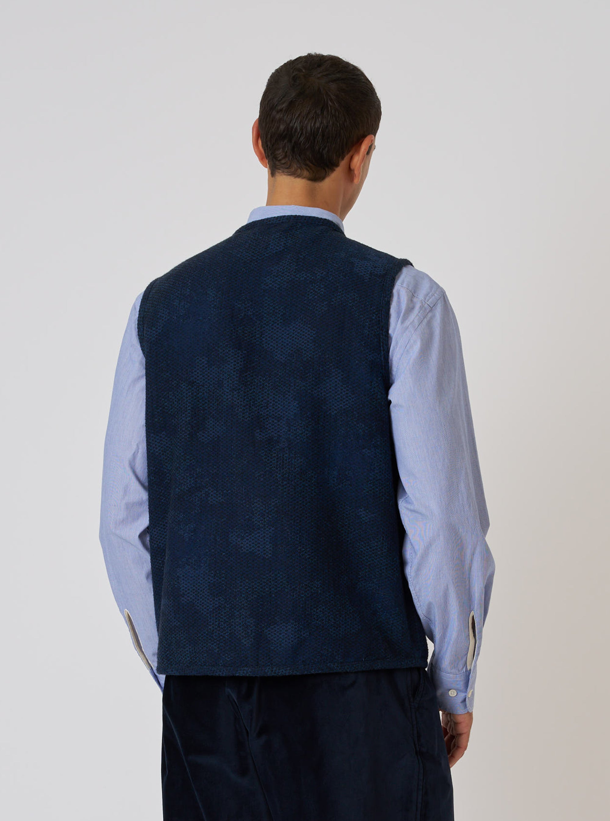 Black/Indigo Denim Camo 4 Pocket Gilet