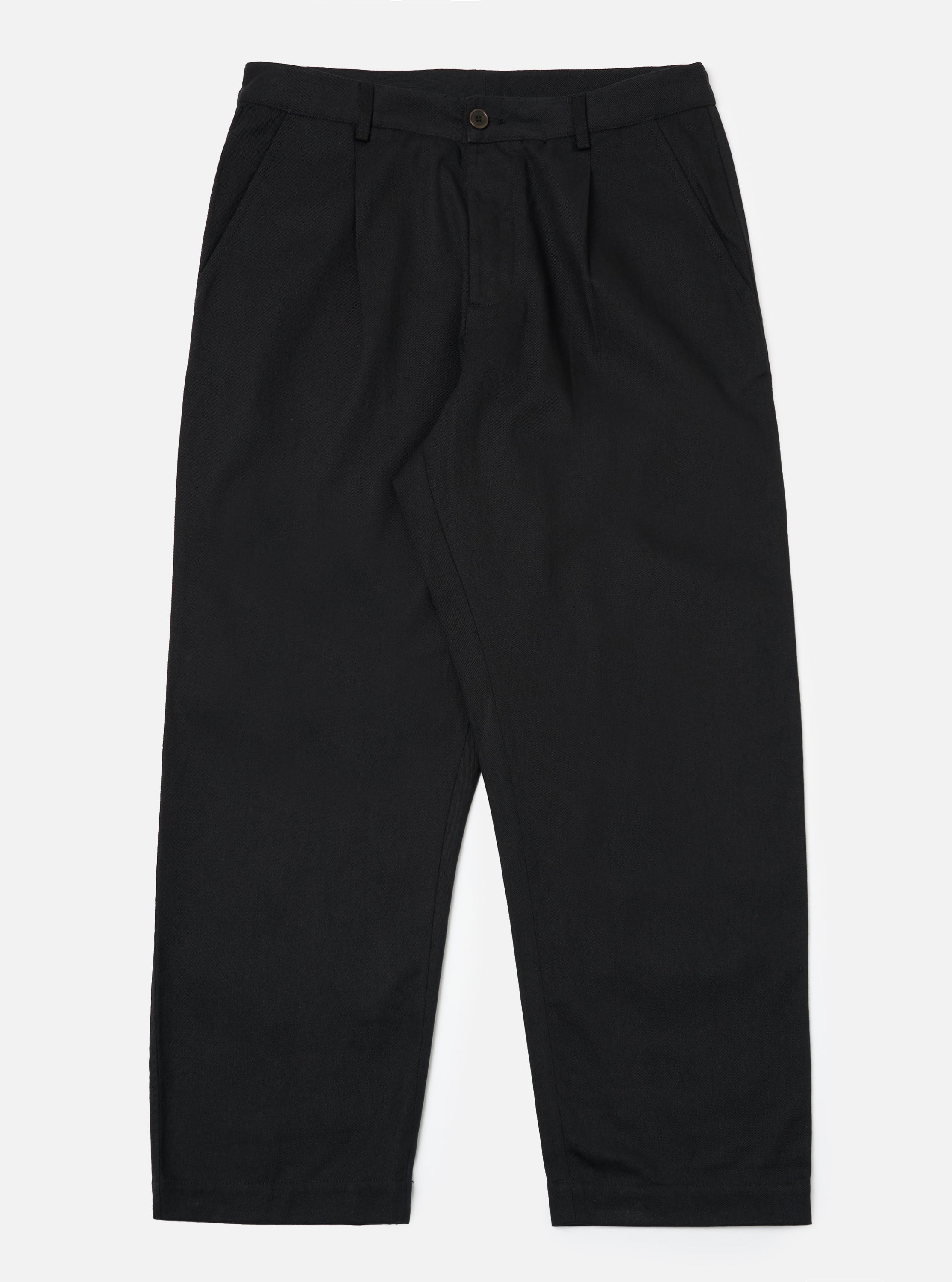 Men's Black Twill Duke Wide Leg Pant – Universal Works