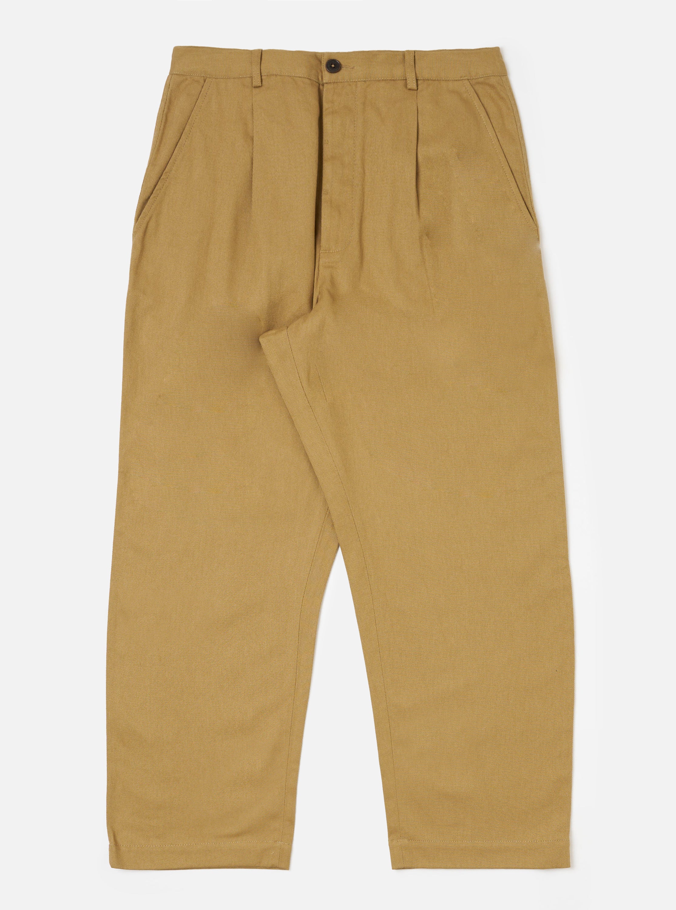 Men's Khaki Twill Duke Wide Leg Pant – Universal Works
