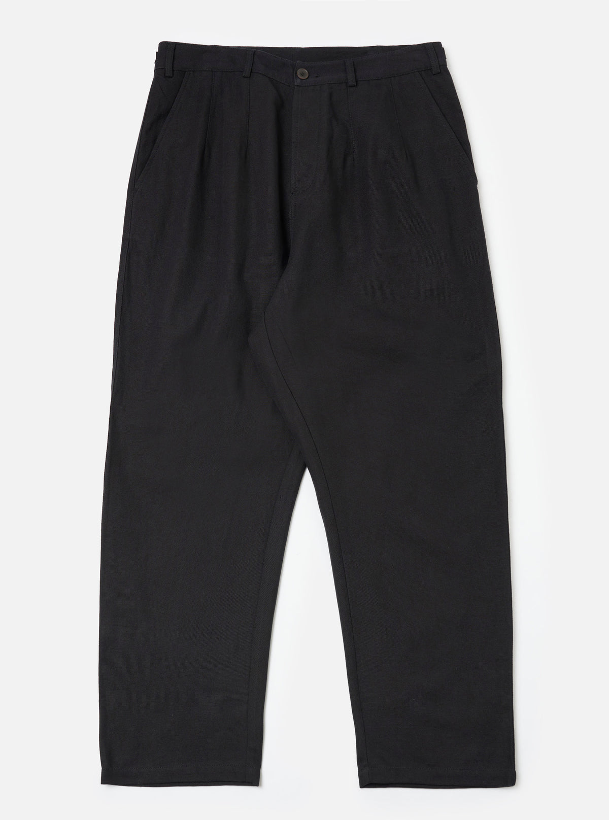 Black Organic Canvas Dutch Pant