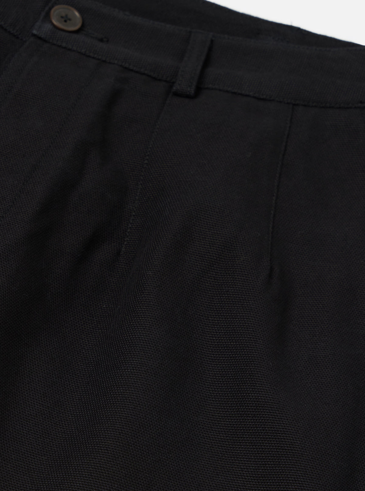 Black Organic Canvas Dutch Pant