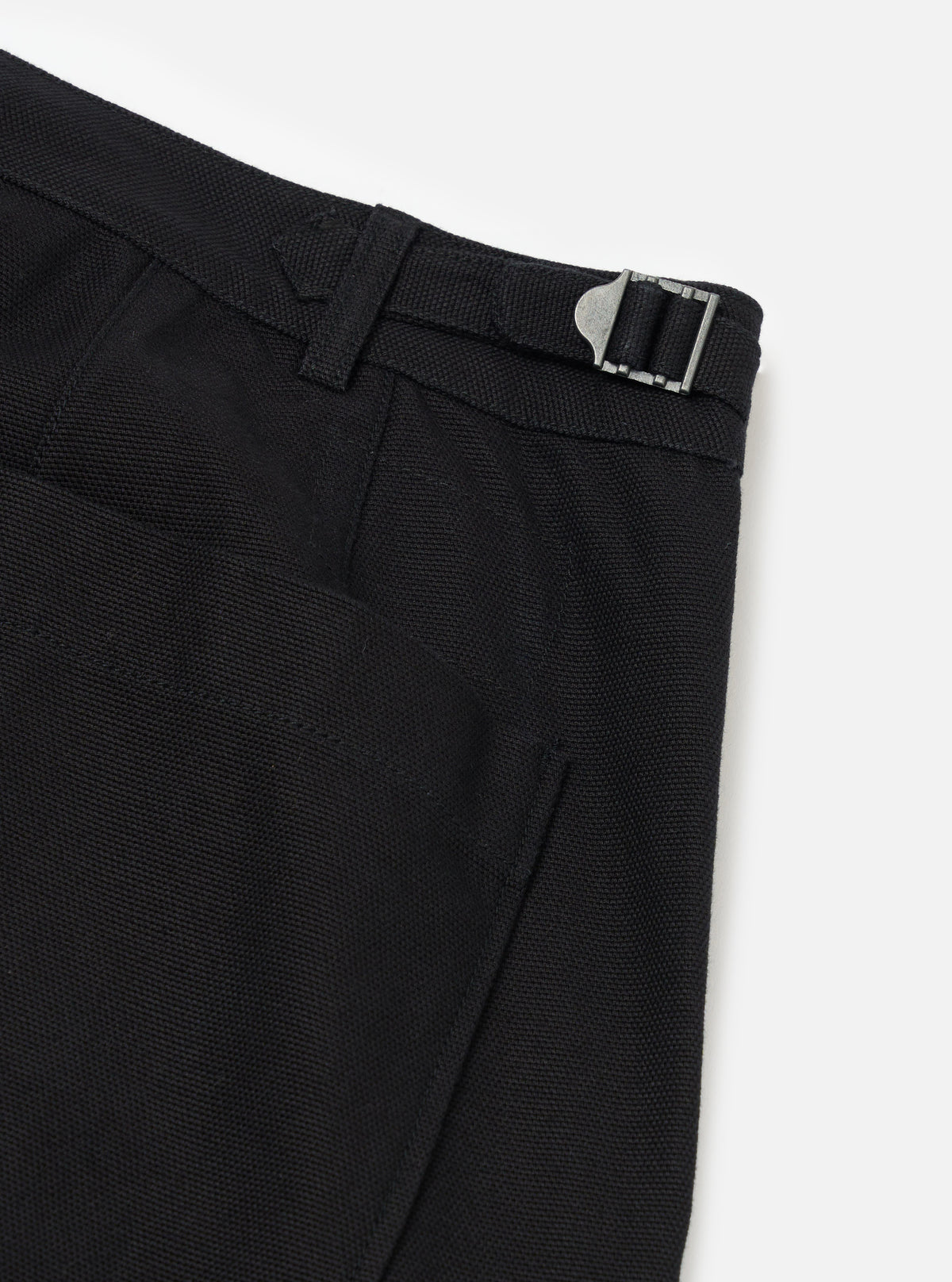 Black Organic Canvas Dutch Pant