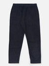 Indigo Brushed Denim Military Chino pants on a white background. The denim has a brushed texture and a relaxed fit.