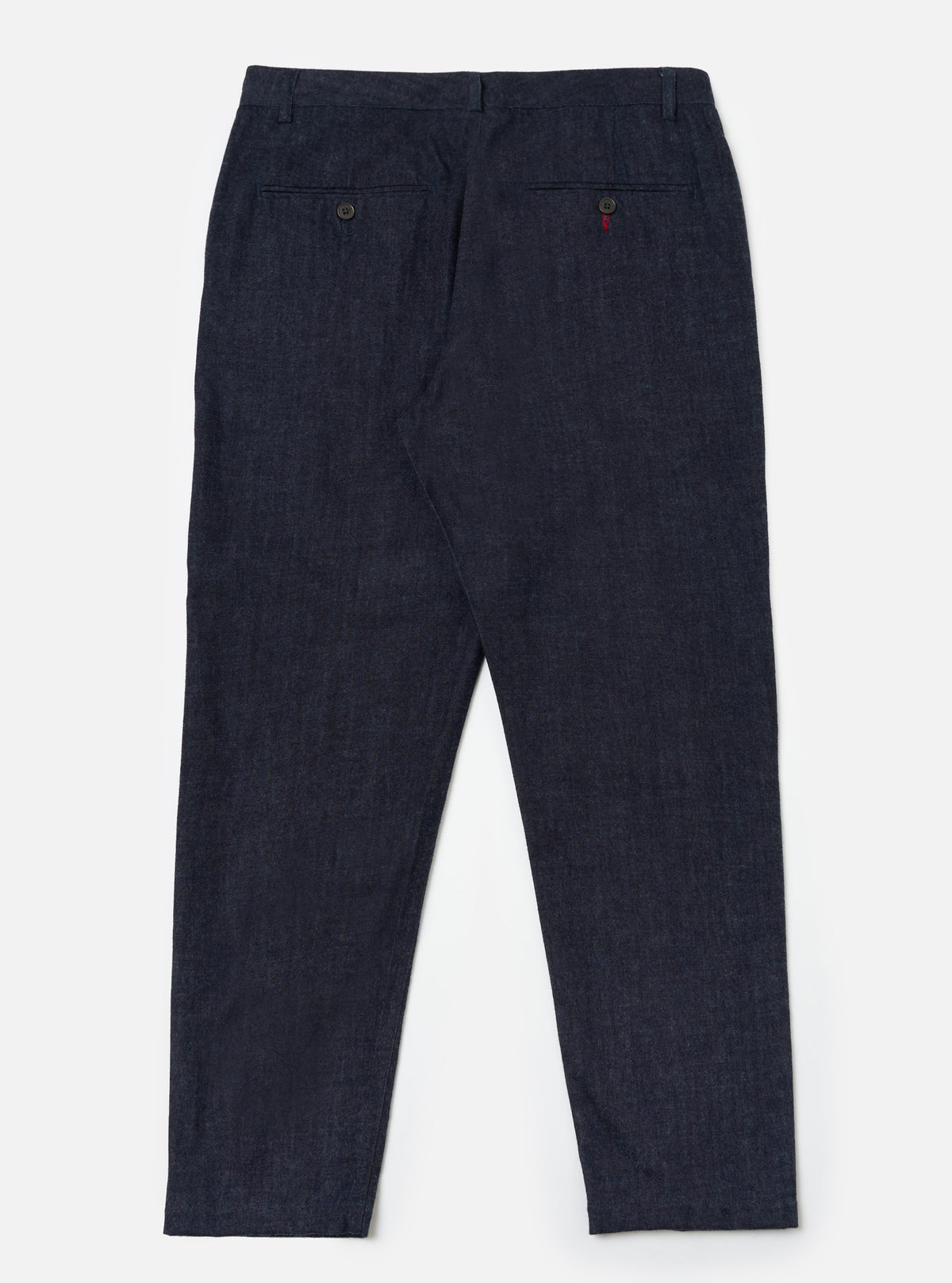 Indigo Brushed Denim Military Chino