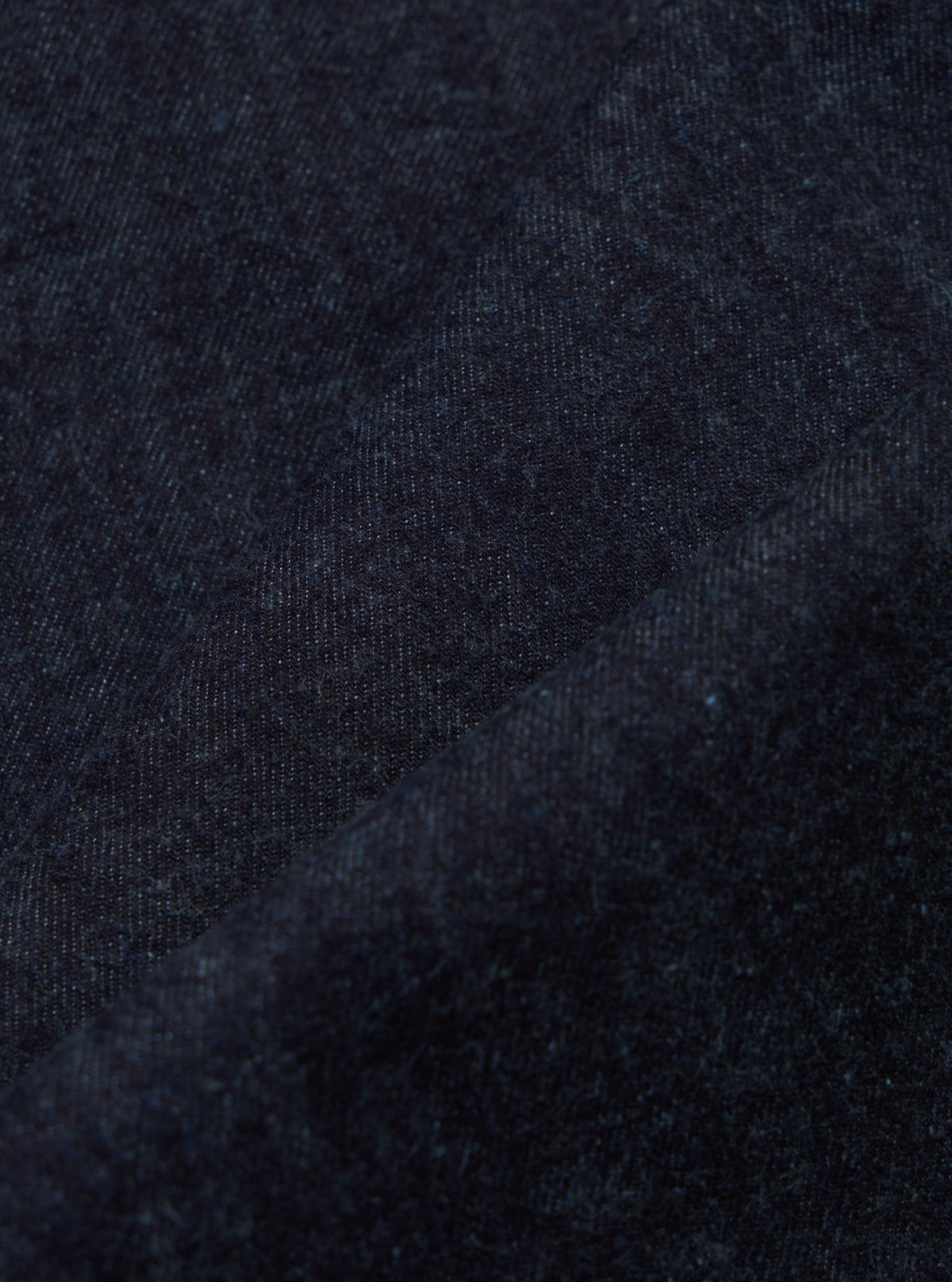 Indigo Brushed Denim Military Chino