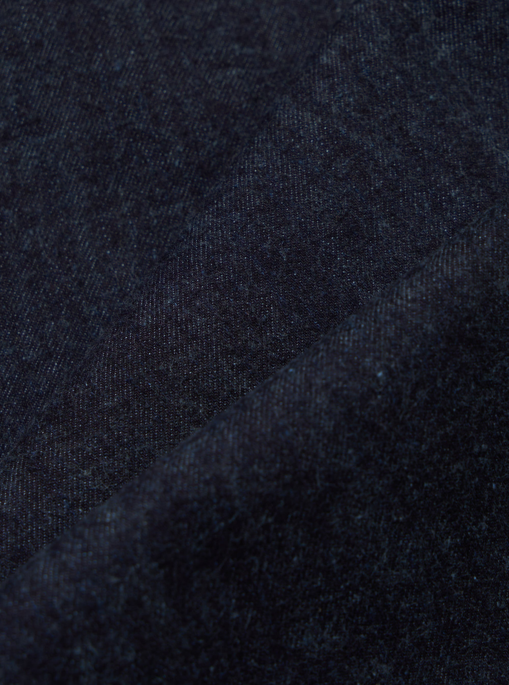 Indigo Brushed Denim Military Chino