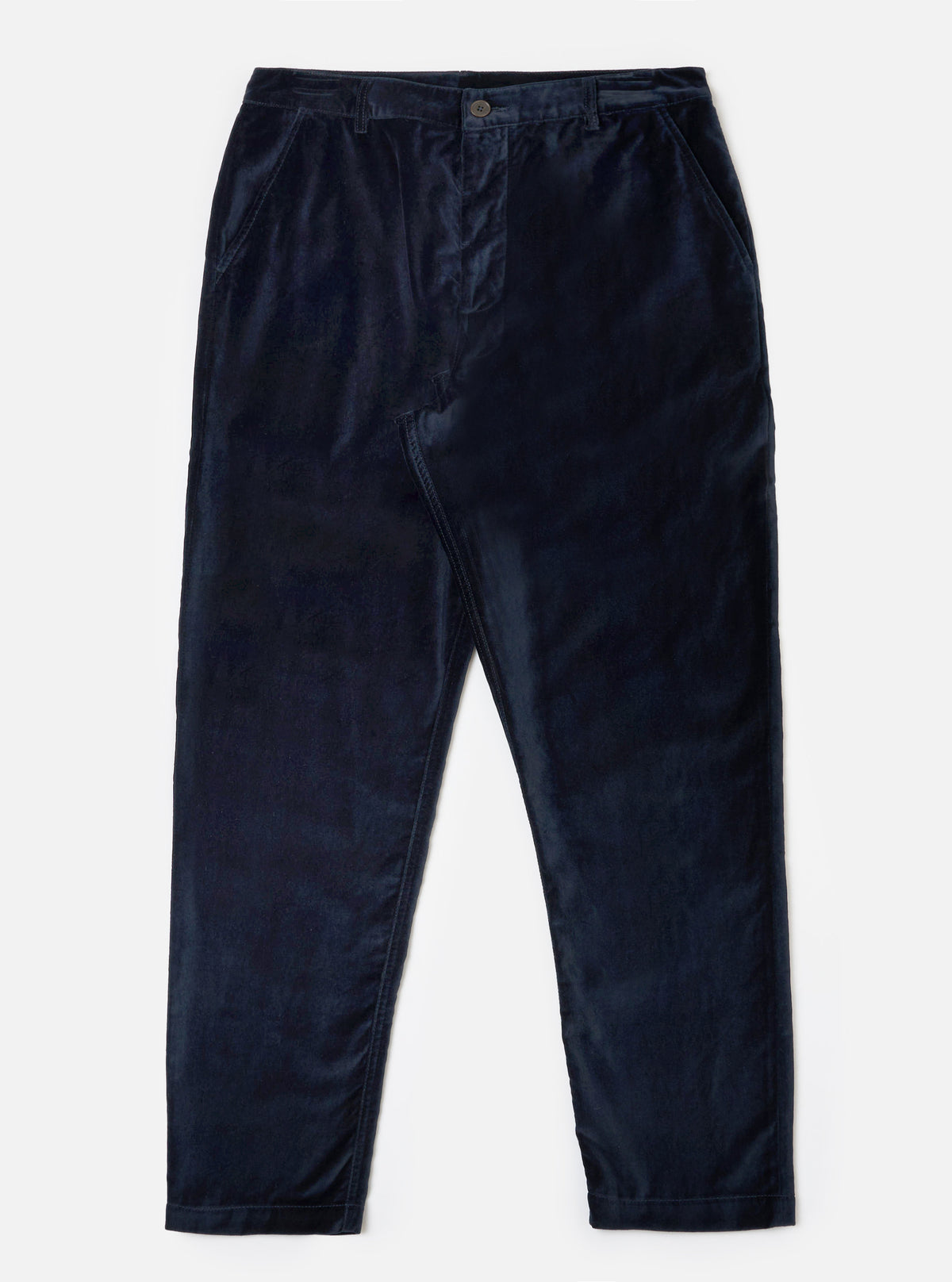 Navy Velveteen Military Chino