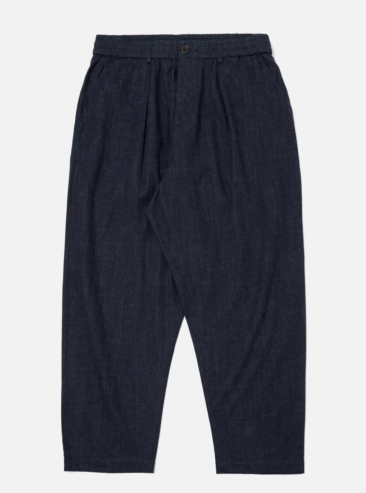 Indigo Brushed Denim Oxford Pant
