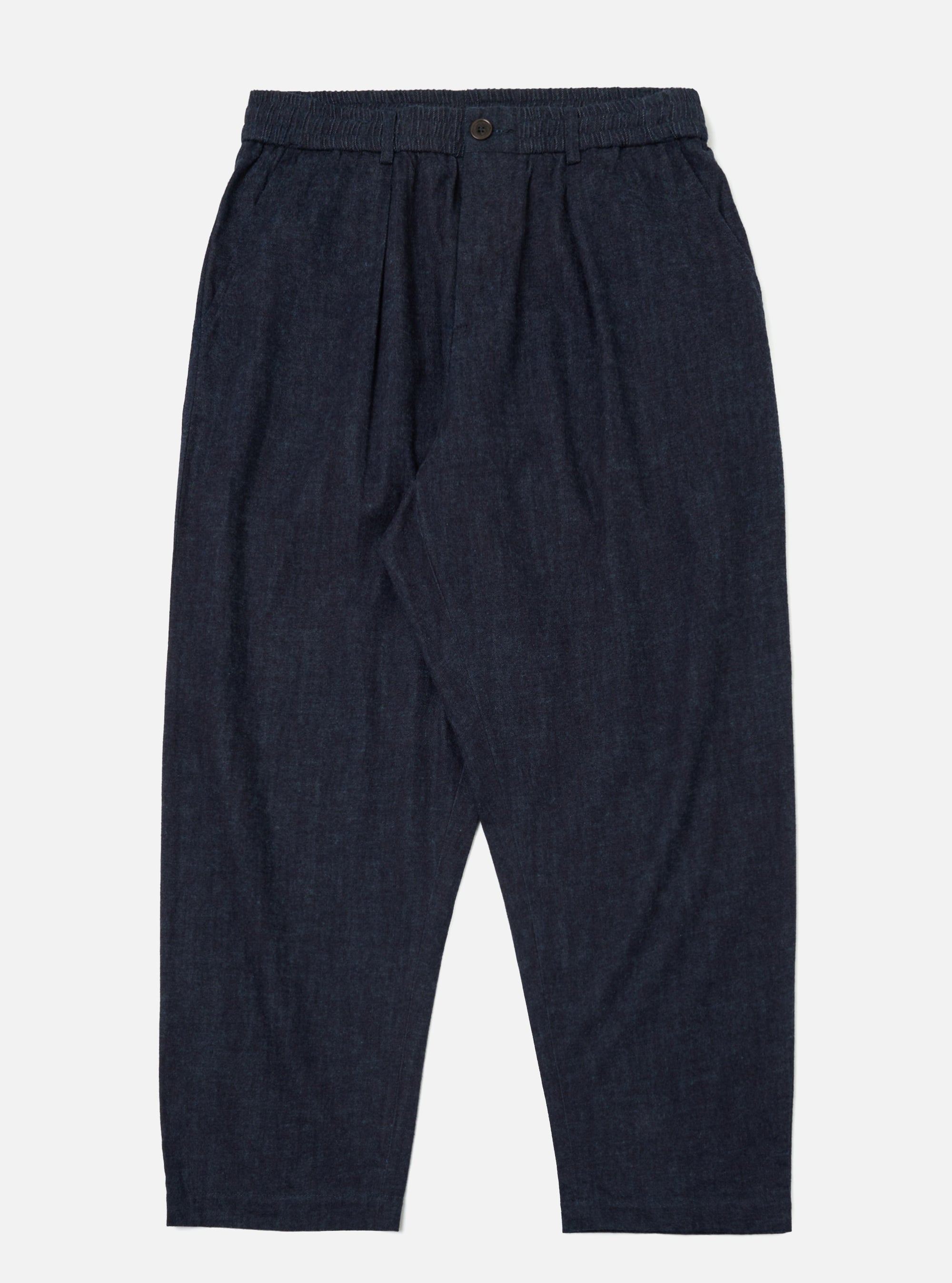 Indigo Brushed Denim Oxford Pant