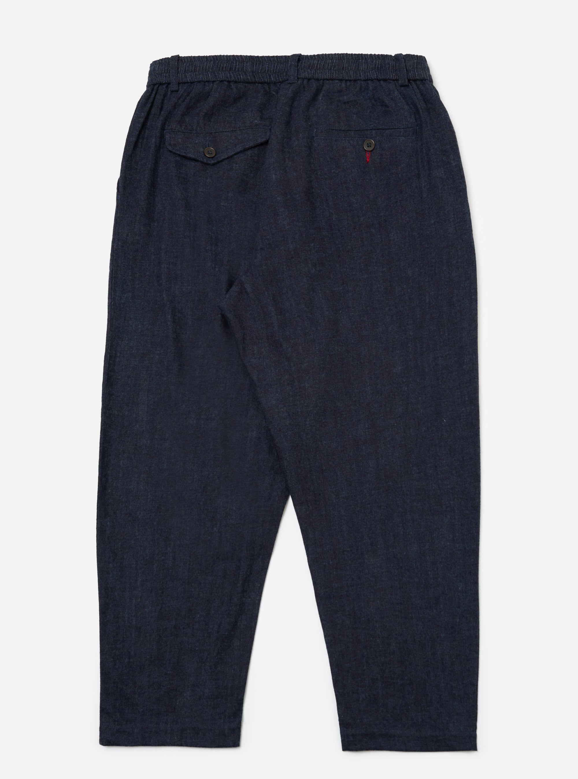 Indigo Brushed Denim Oxford Pant
