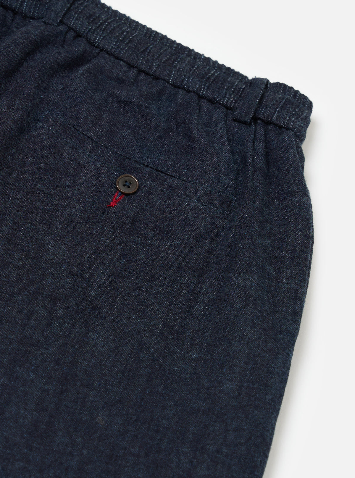 Indigo Brushed Denim Oxford Pant