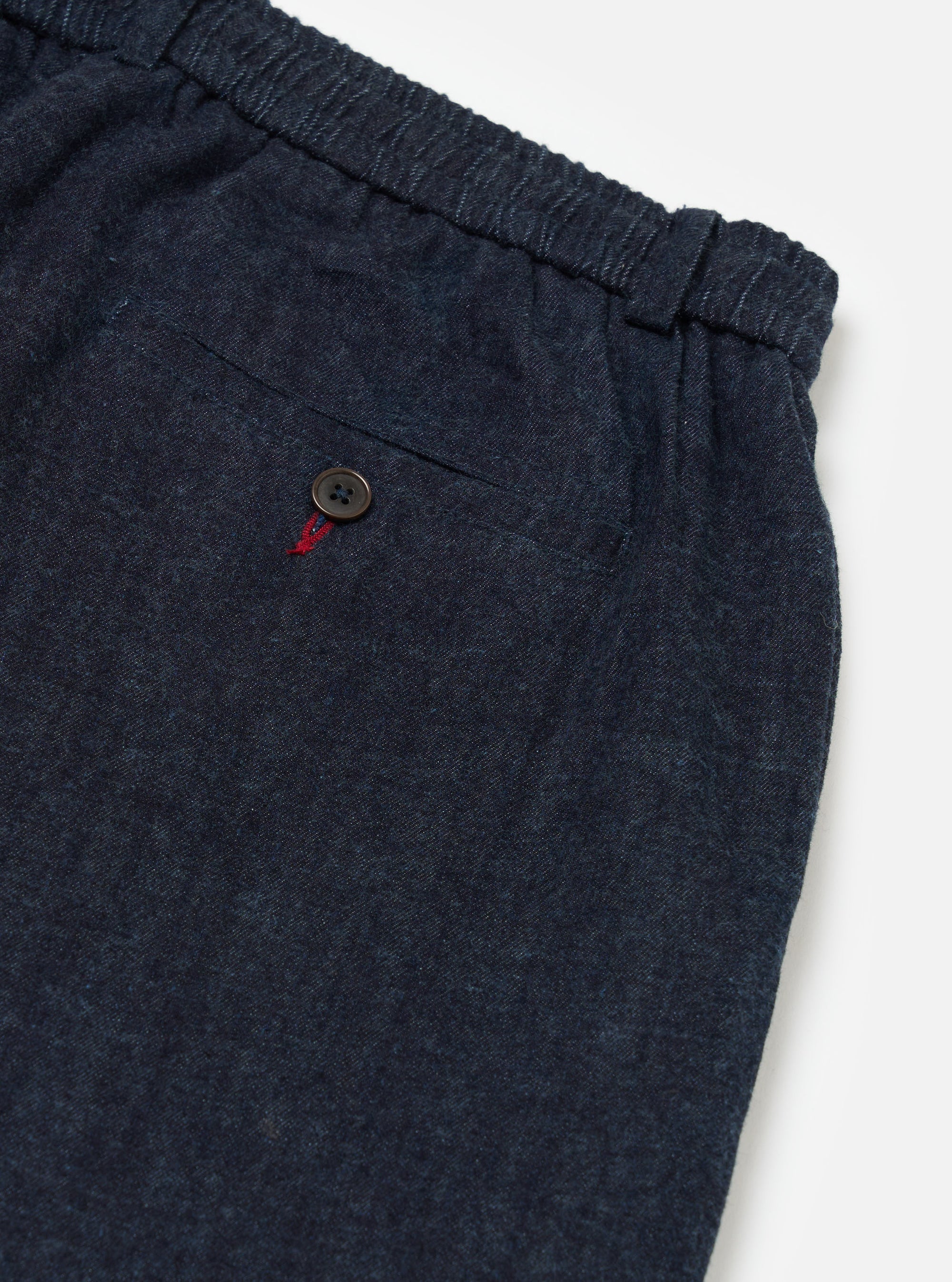 Indigo Brushed Denim Oxford Pant