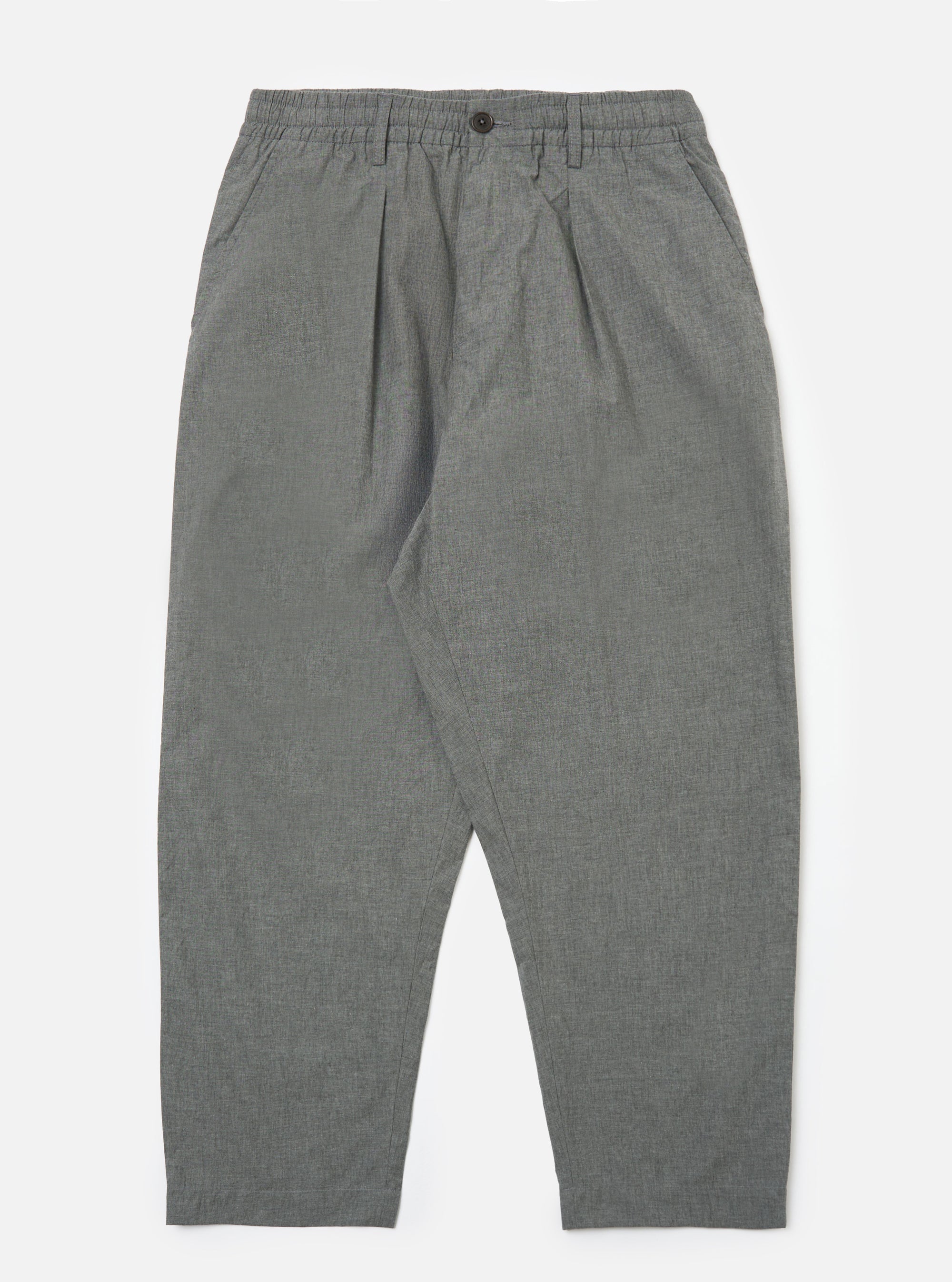 Charcoal Organic Chambray Oxford Pant