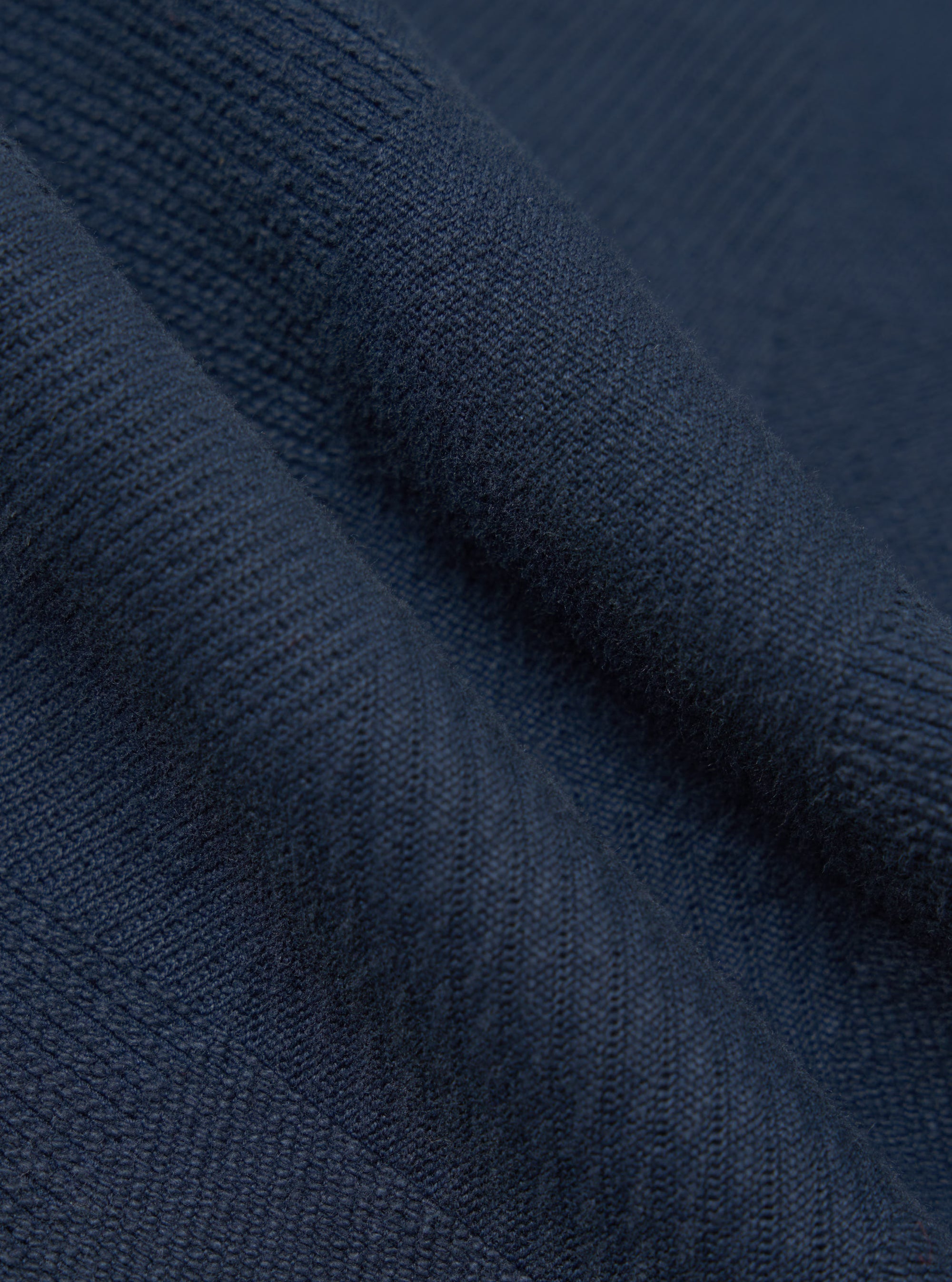 Dark Navy Patchwork Weave Cotton Pleated Track Pant