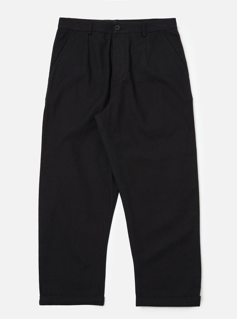Black Organic Canvas Super Chino