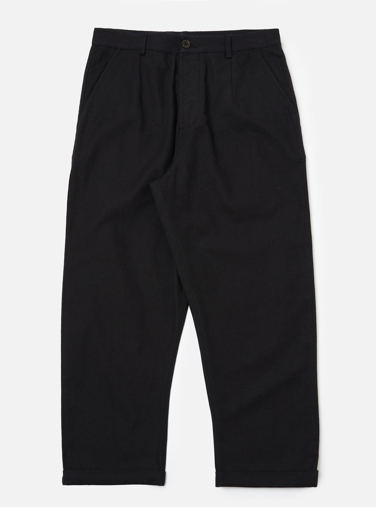 Black Organic Canvas Super Chino