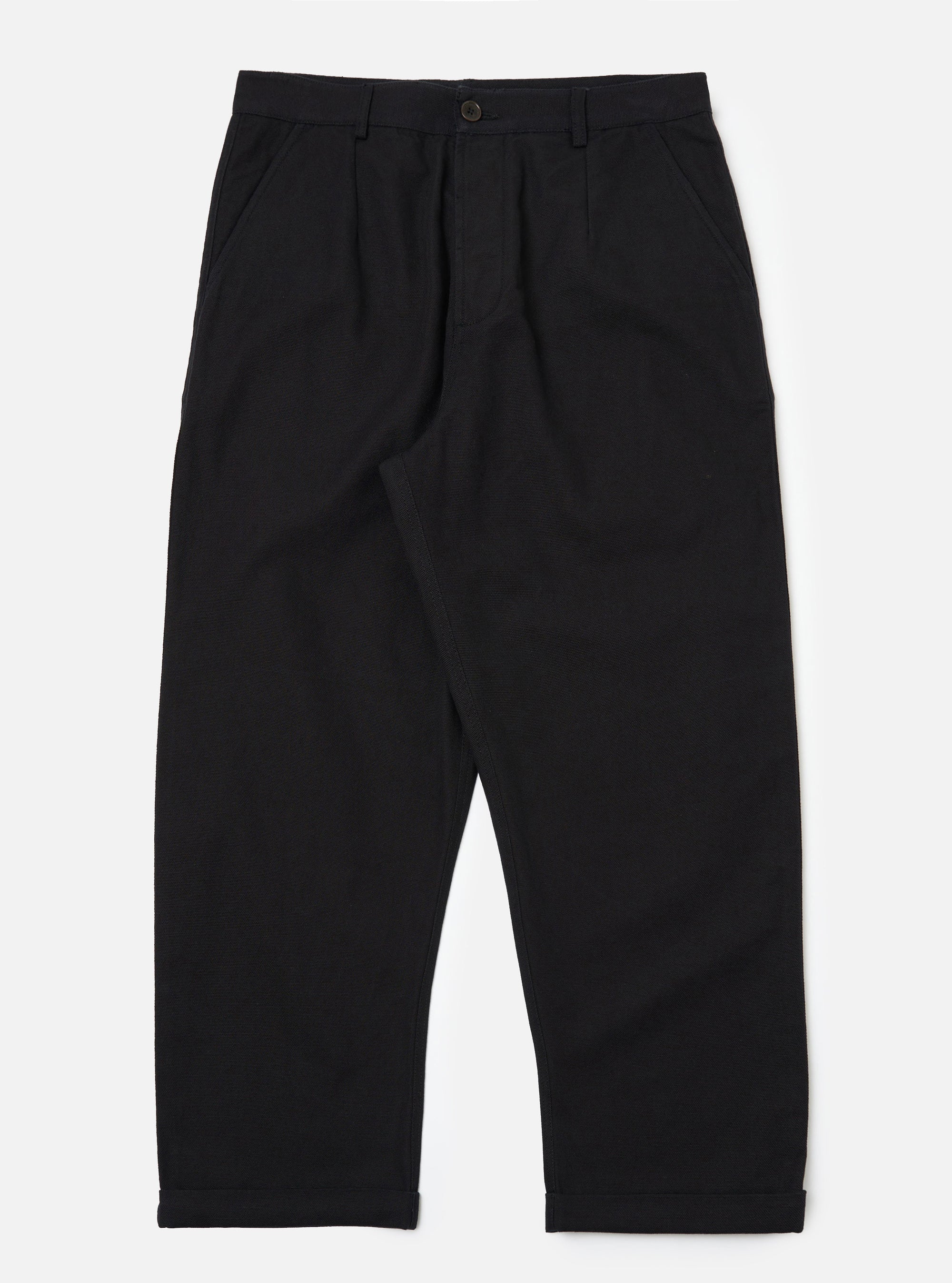 Black Organic Canvas Super Chino