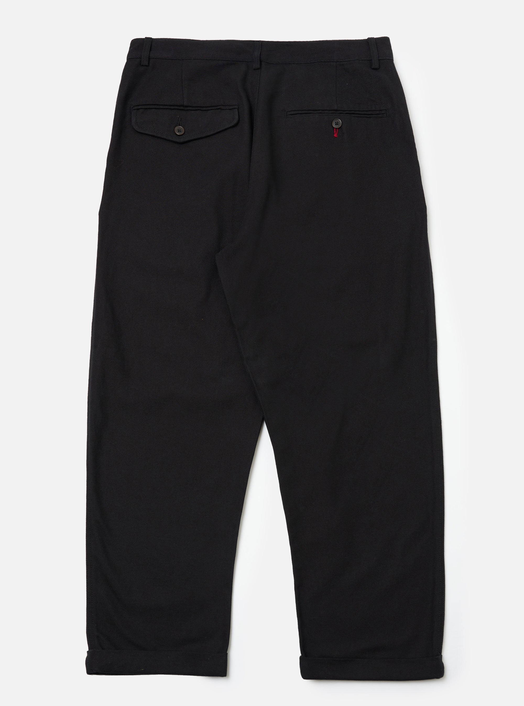 Black Organic Canvas Super Chino