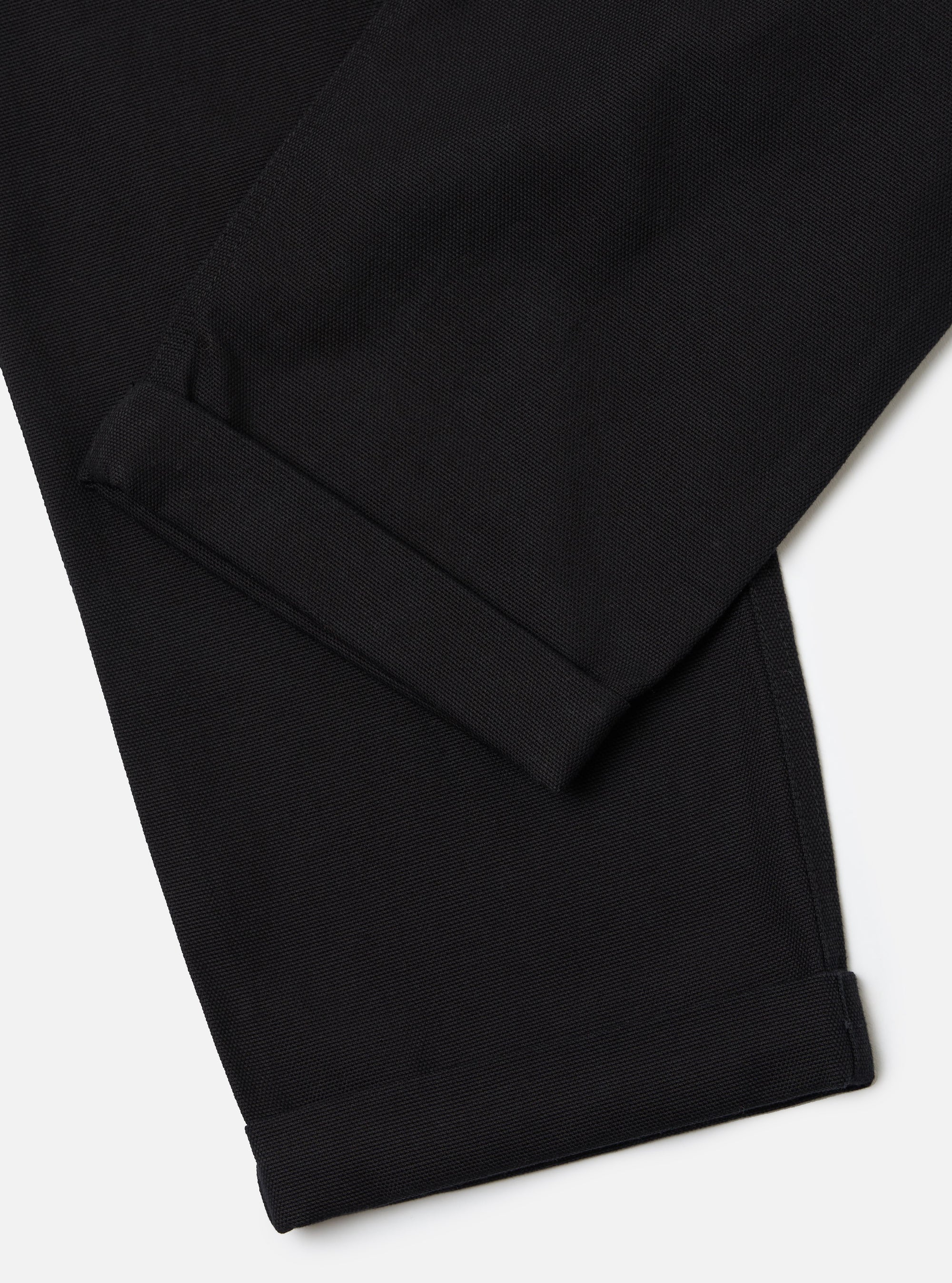 Black Organic Canvas Super Chino