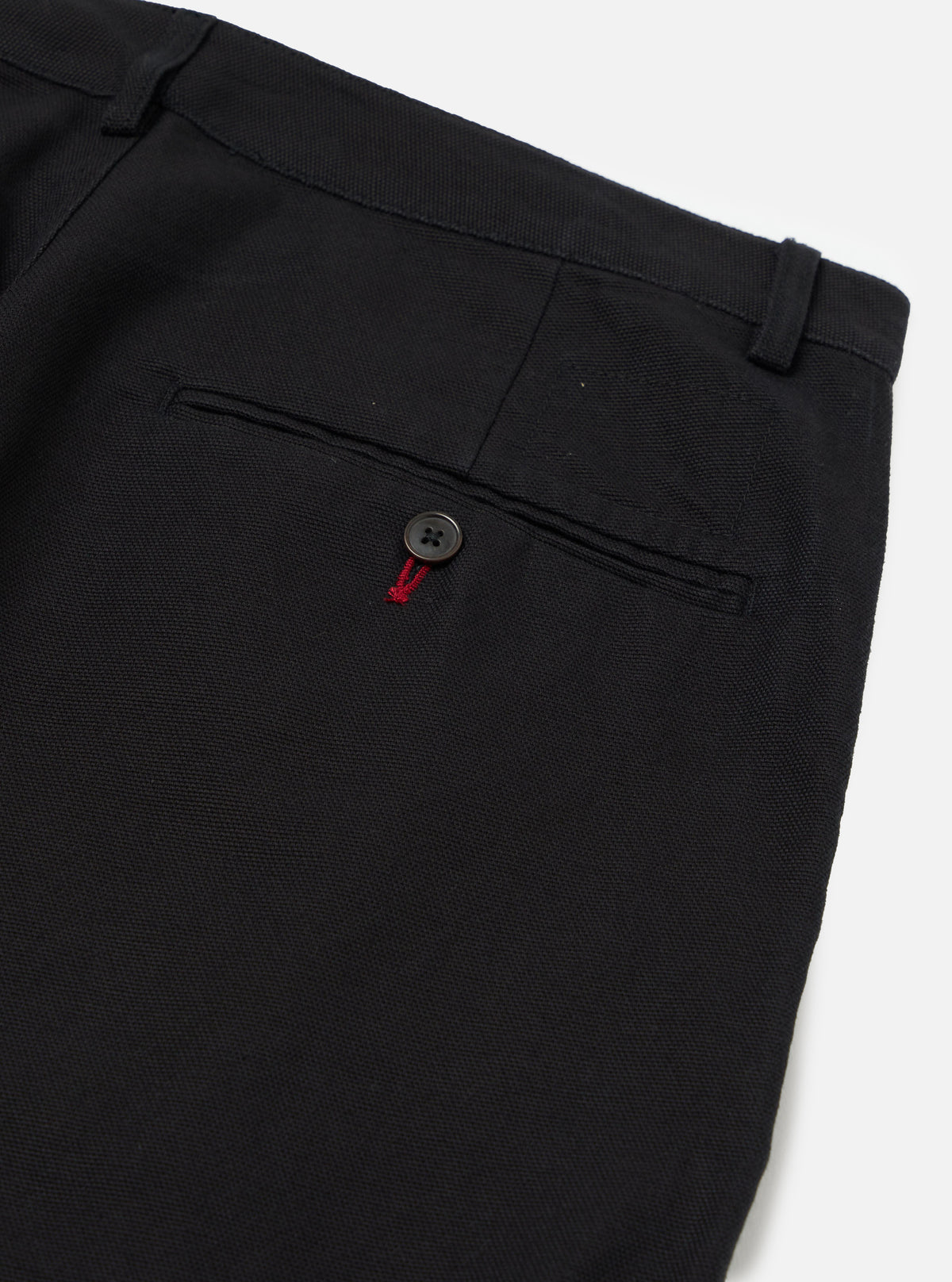 Black Organic Canvas Super Chino