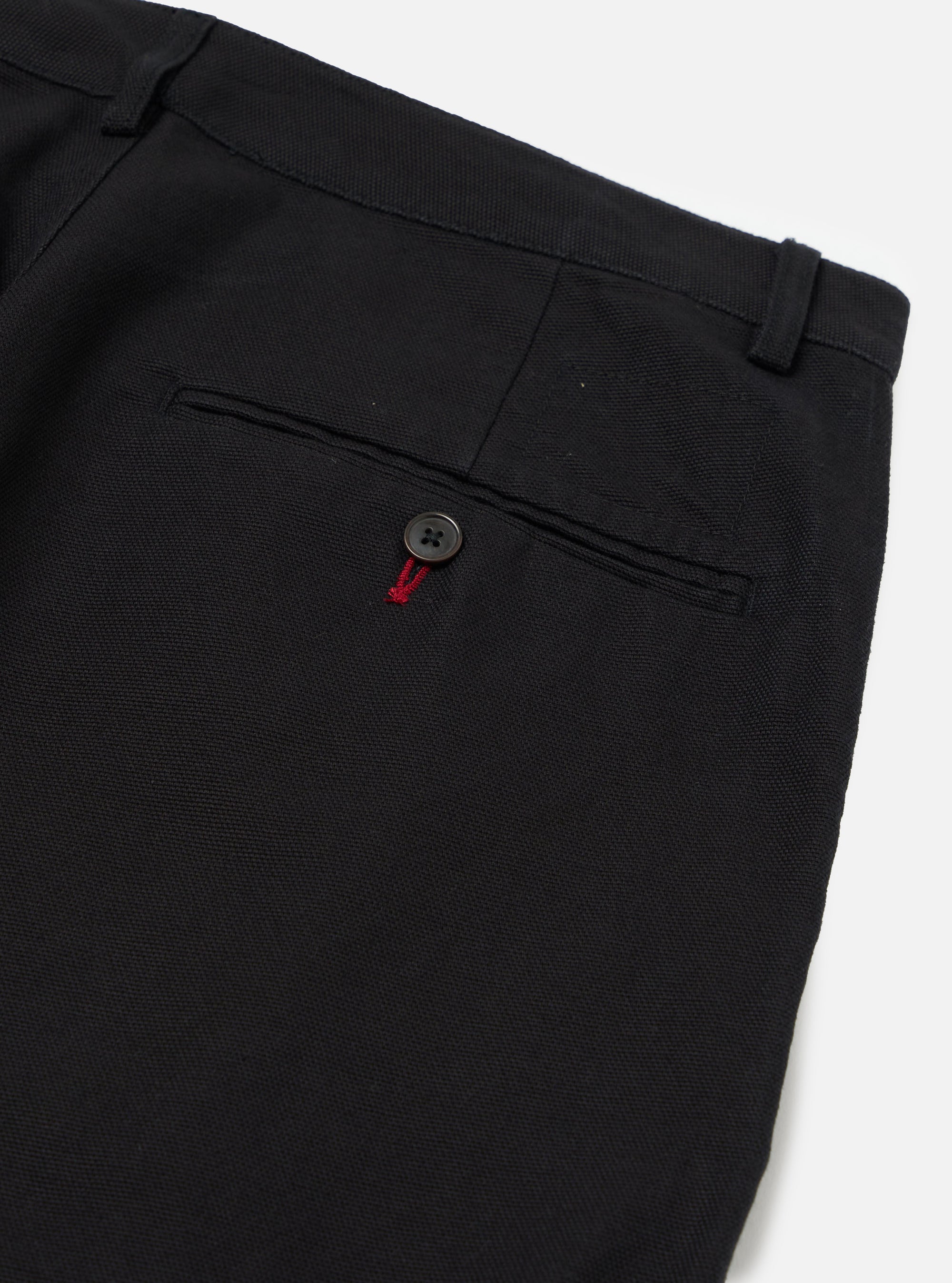 Black Organic Canvas Super Chino