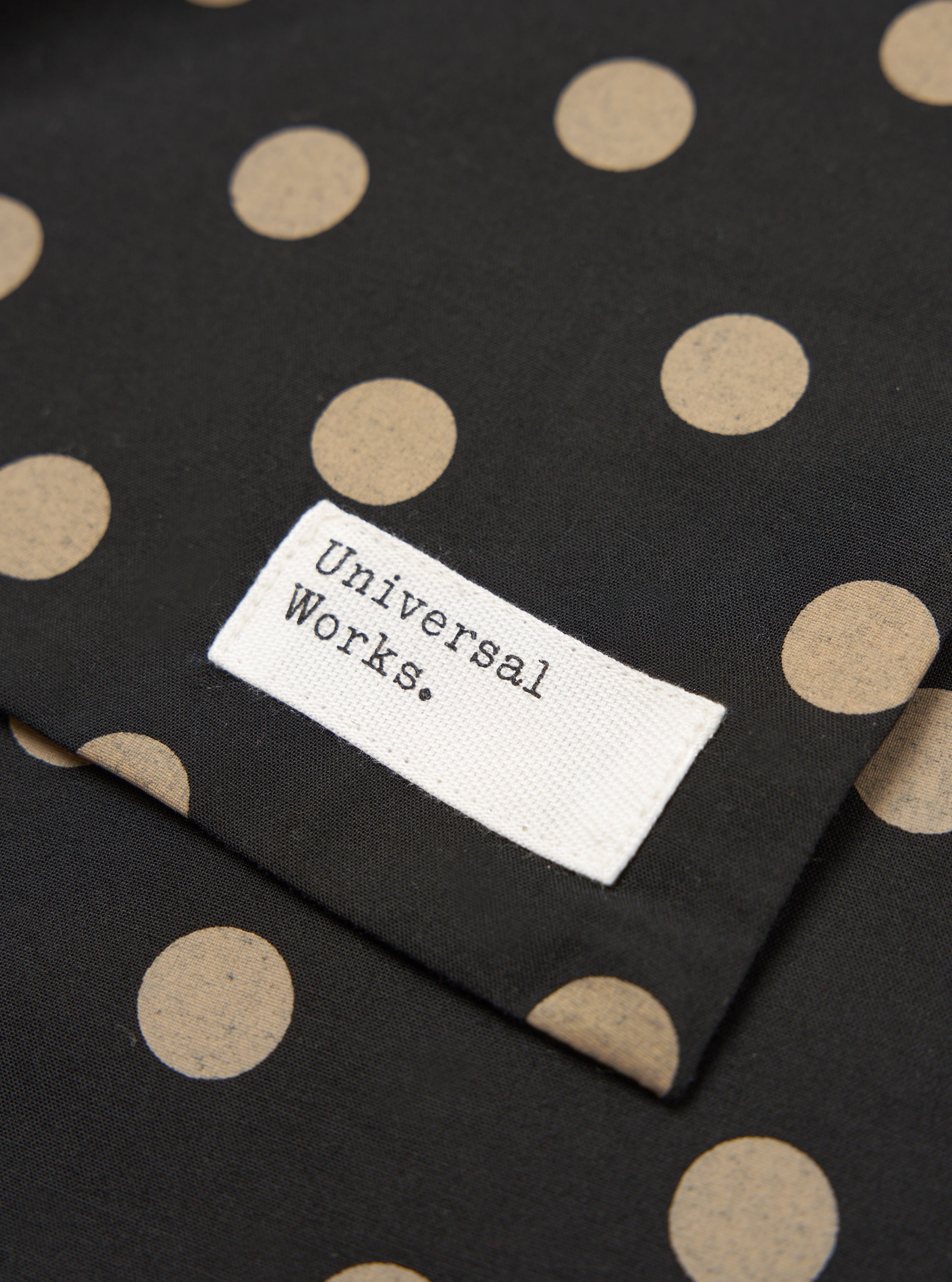 Men's Black Bold Dot Print Rayon Evening Scarf – Universal Works