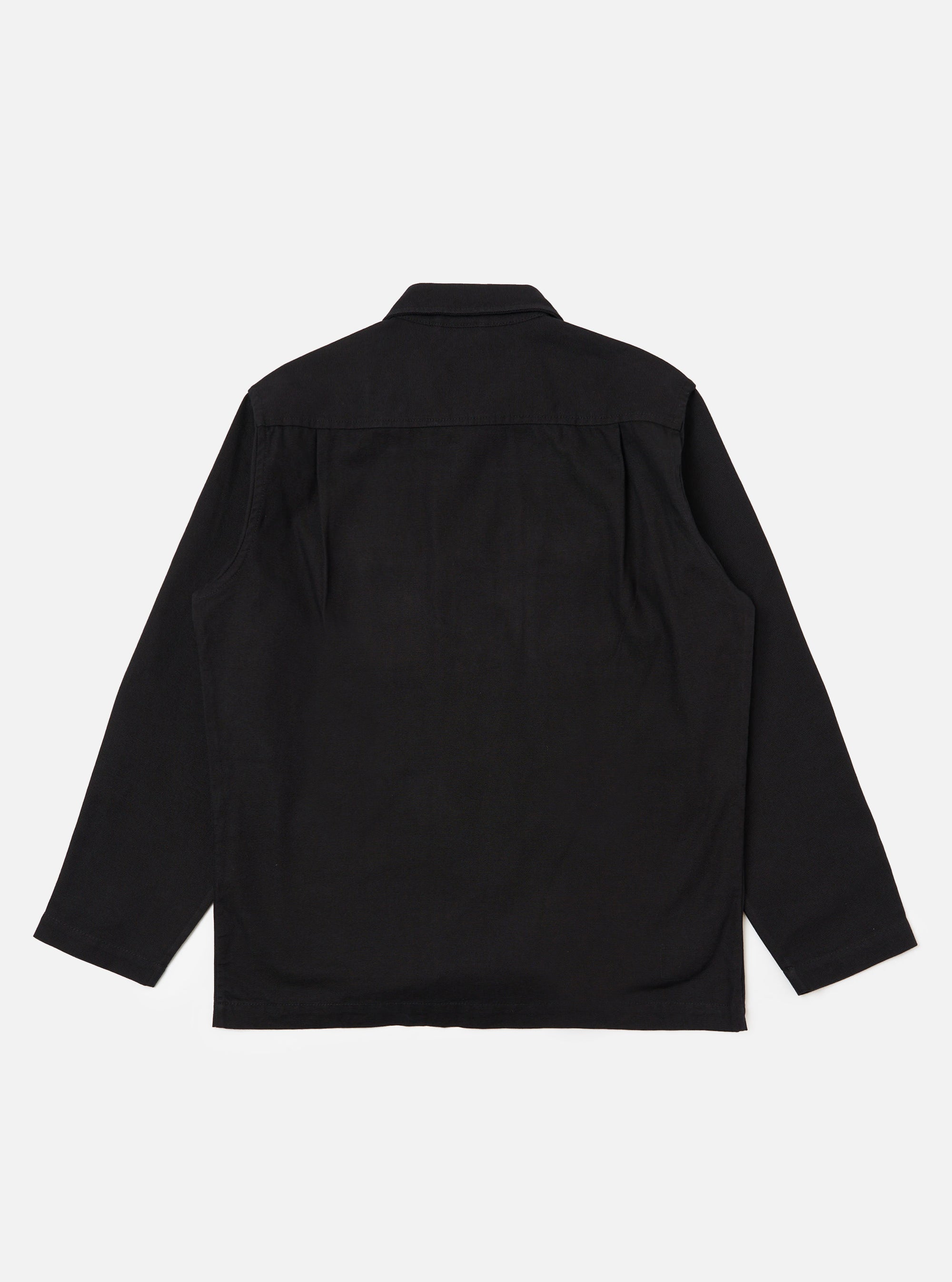 Black Organic Canvas Dockside Overshirt
