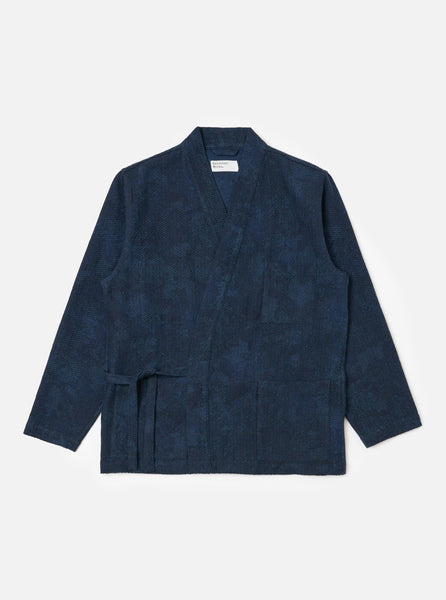 Men's Black/Indigo Denim Camo Kyoto Work Jacket – Universal Works