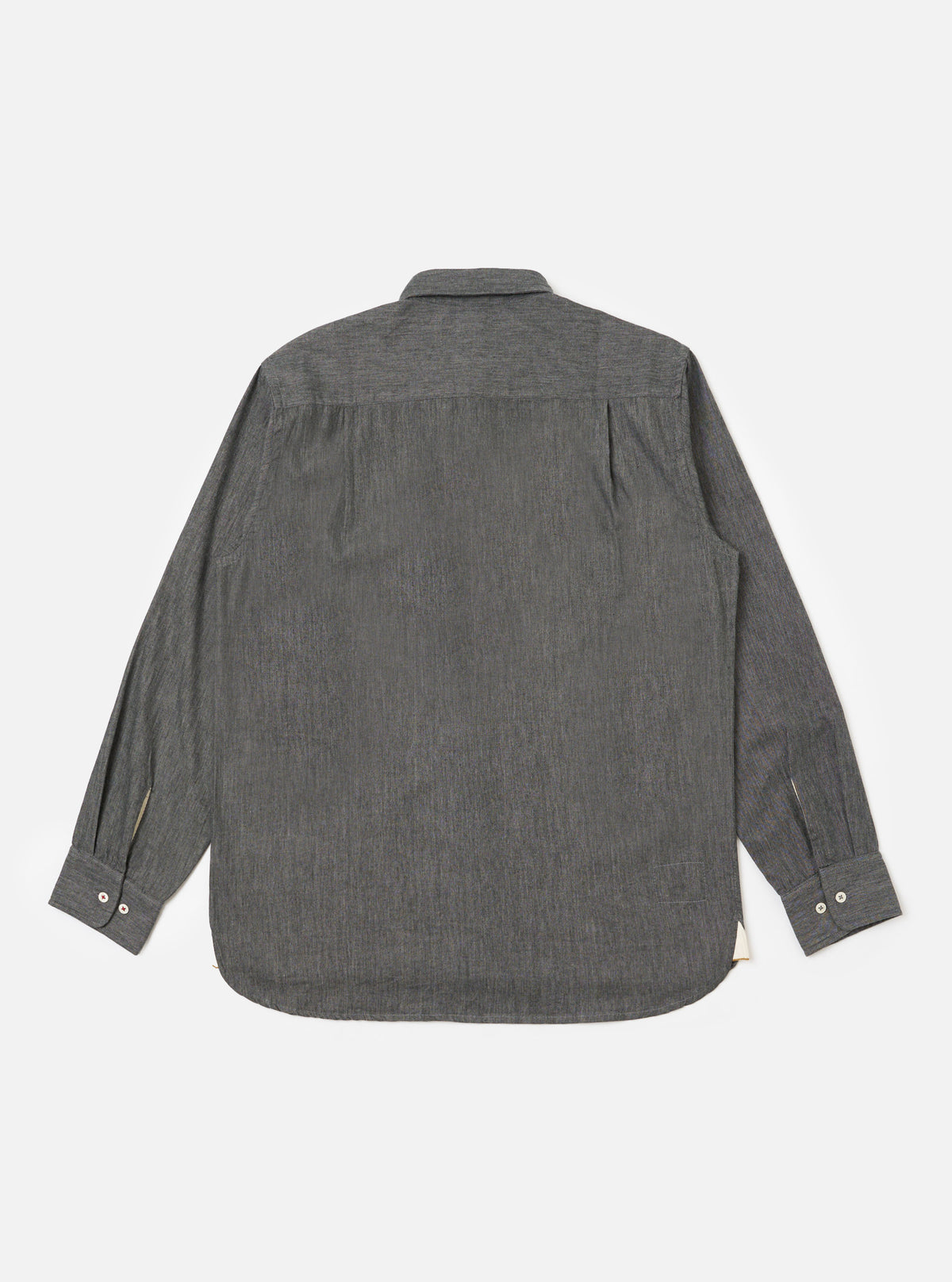 Charcoal Brushed Organic Cotton Square Pocket Shirt
