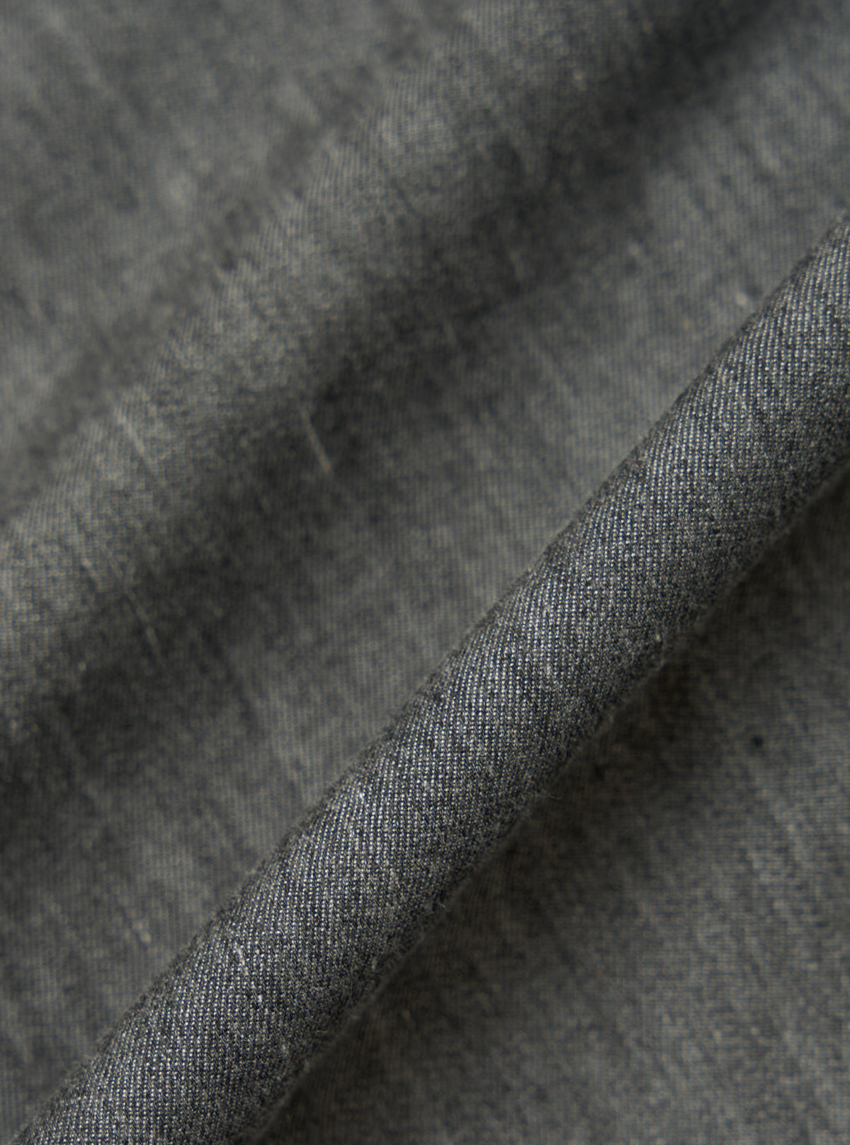 Charcoal Brushed Organic Cotton Square Pocket Shirt