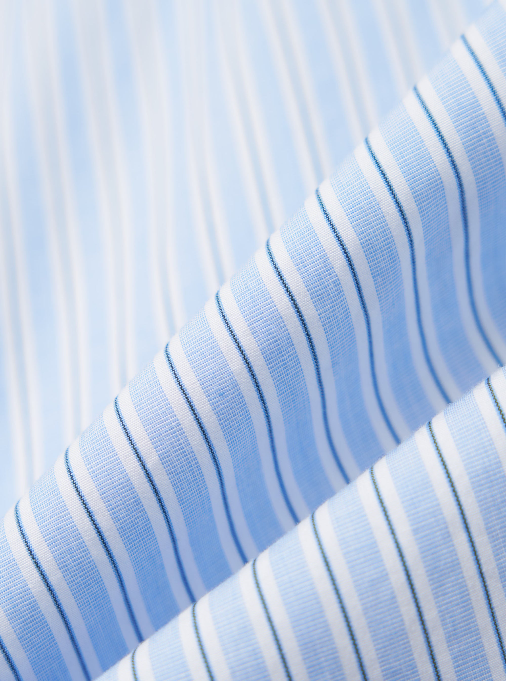 Blue Office Stripe Patched Lazy Day Shirt